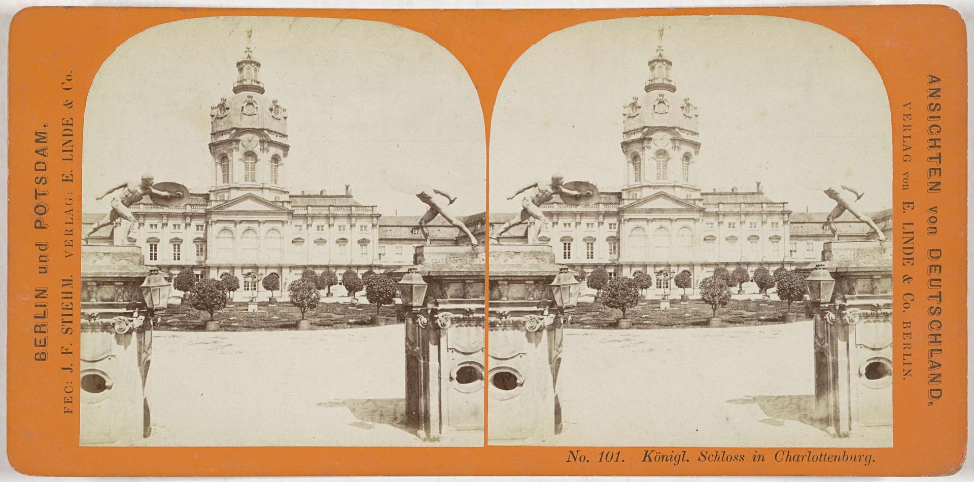 Entree van Slot Charlottenburg, Berlijn by Johann Friedrich Stiehm