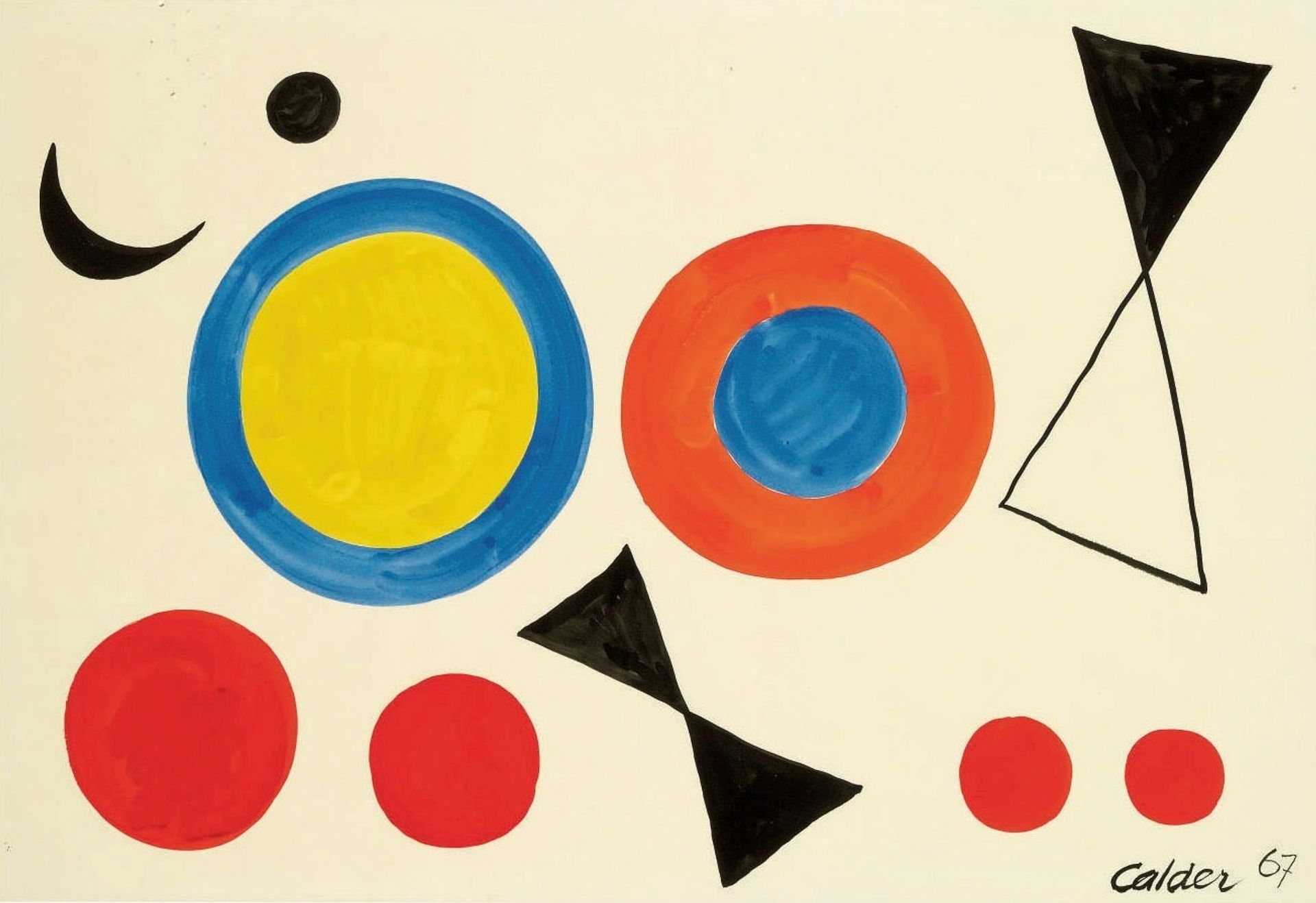 Hourglass and Target by Alexander Calder