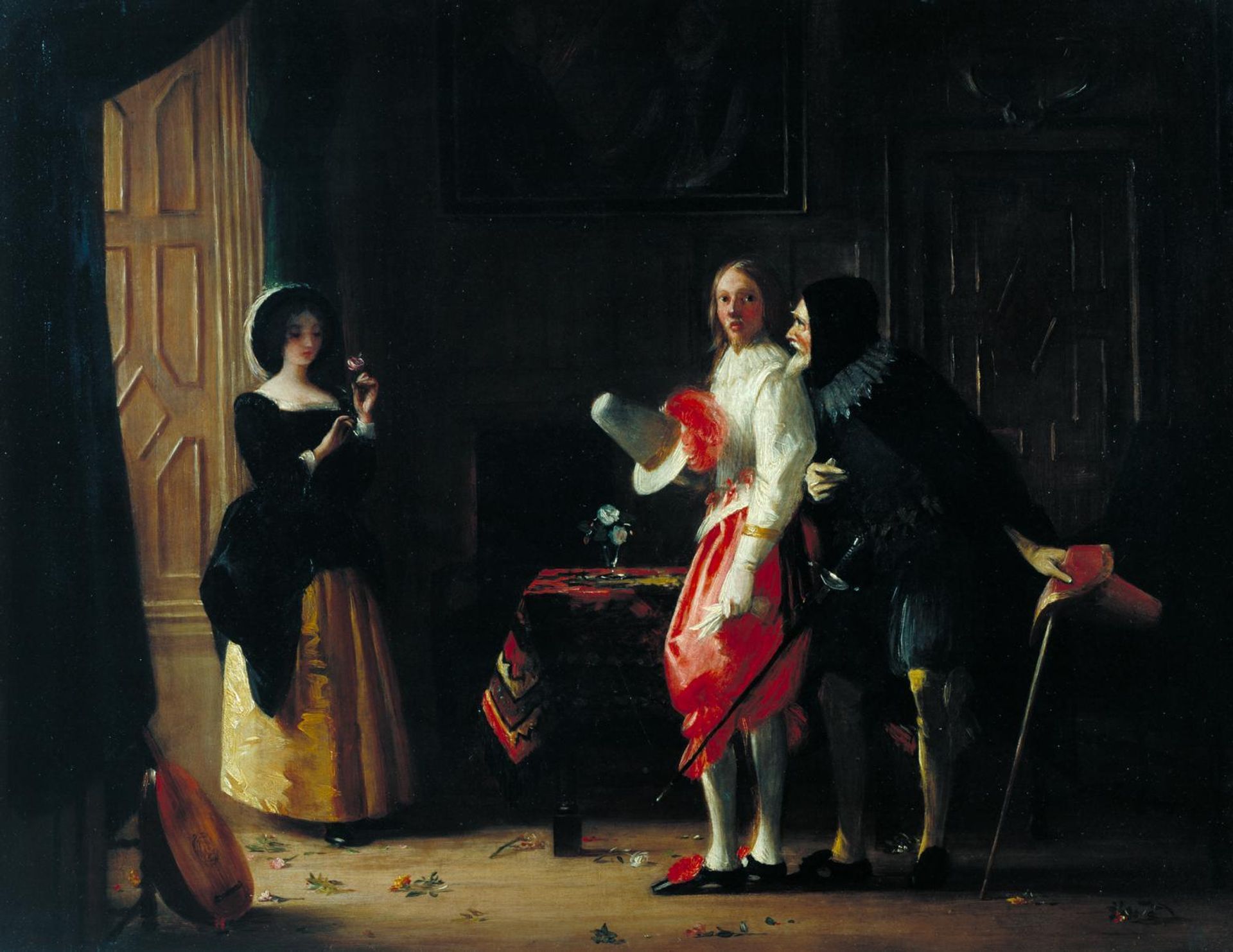 ‘Slender Courting Anne Page’ by Charles Robert Leslie