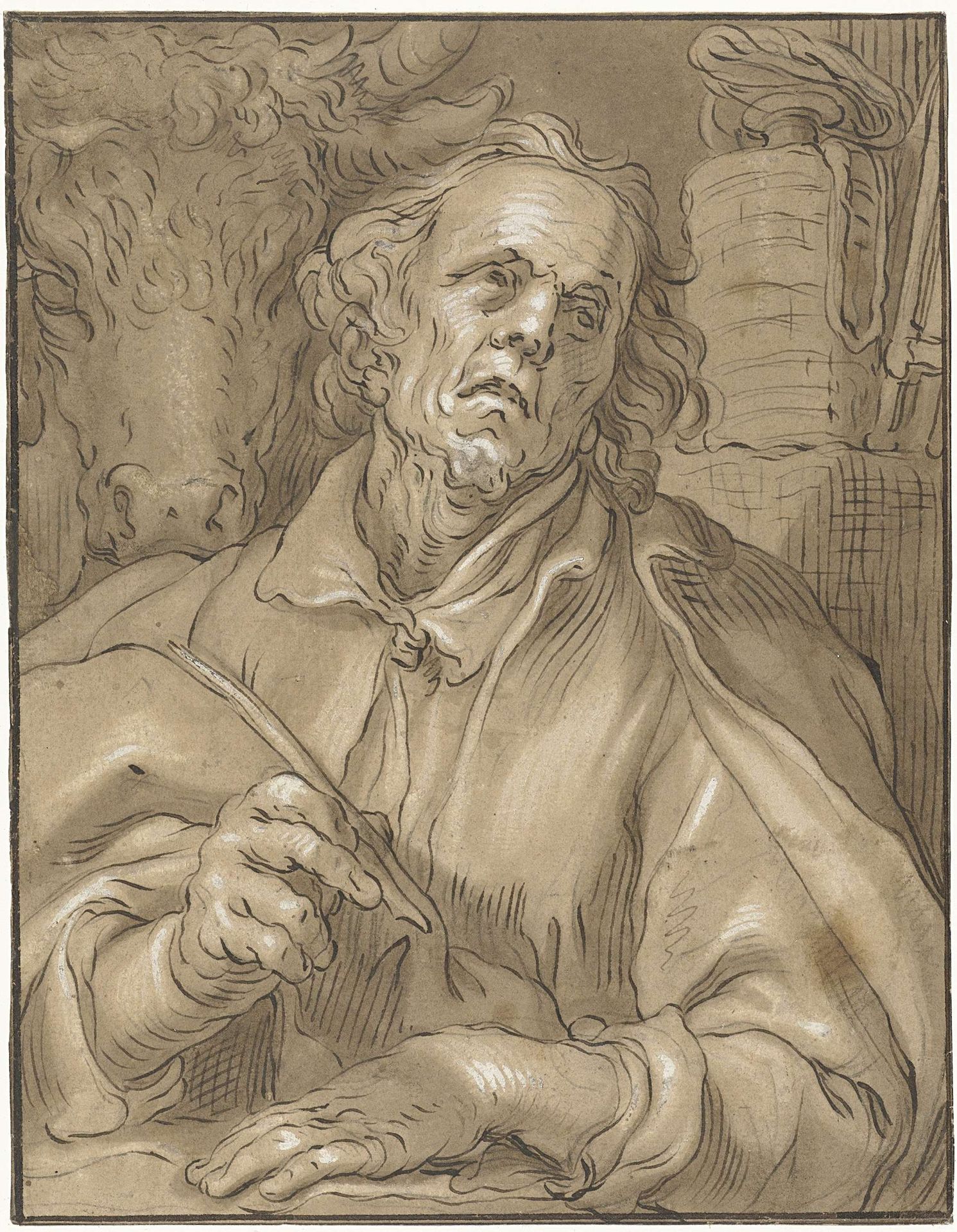 De evangelist Lucas by Anonymous