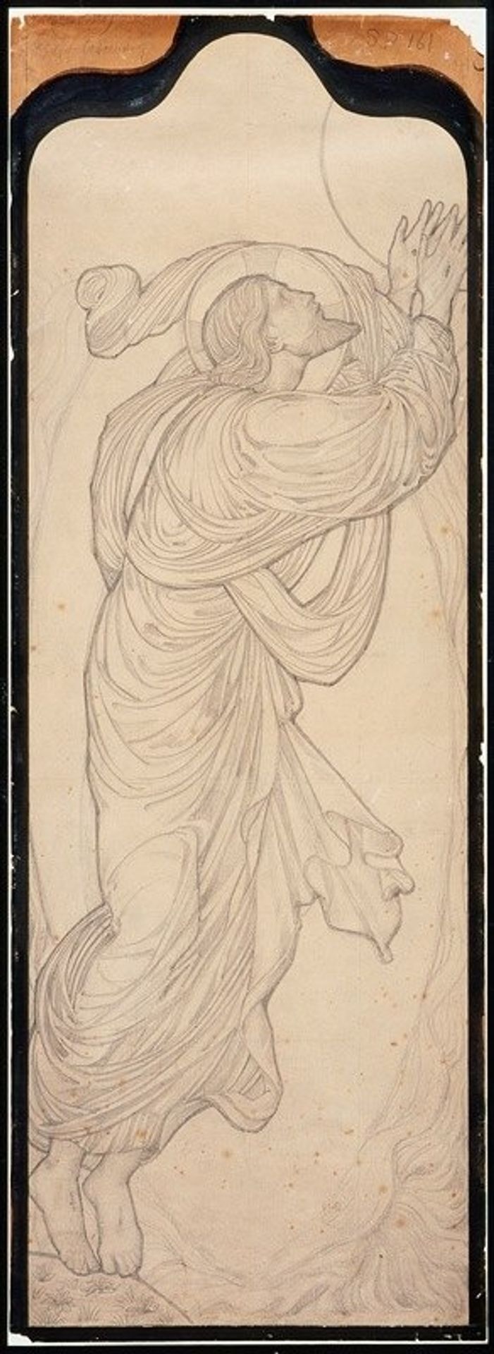 Study of Christ for ‘The Ascension’ by Edward Burne-Jones