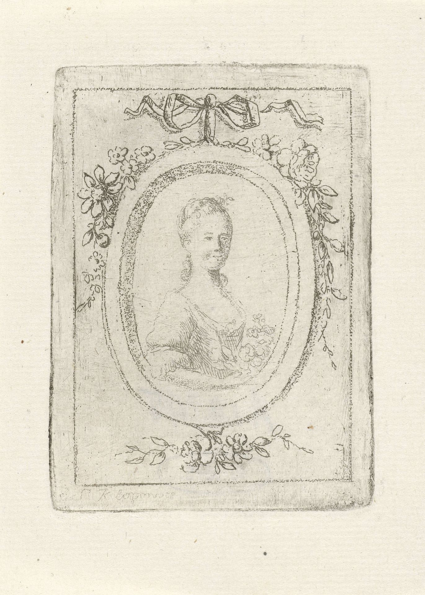 Portret van een onbekende jonge vrouw by Simon Klapmuts
