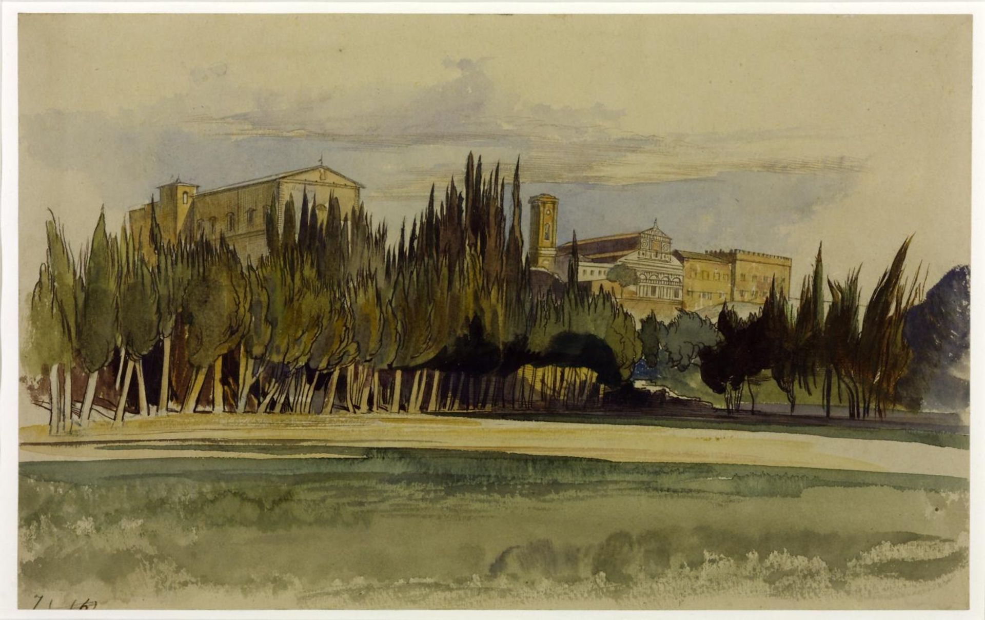 San Miniato al Monte by Edward Lear