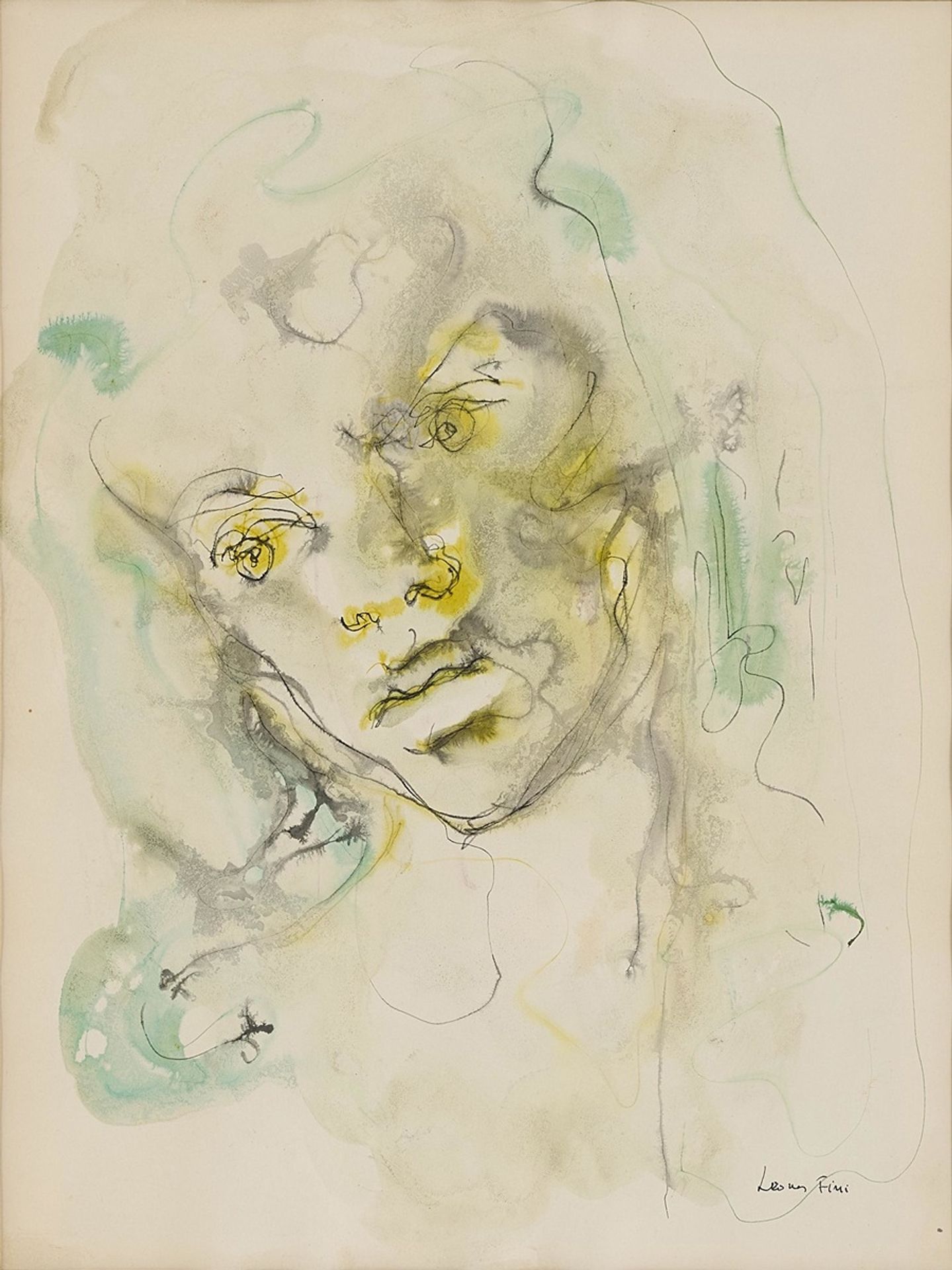 Visage jaune by Léonor Fini