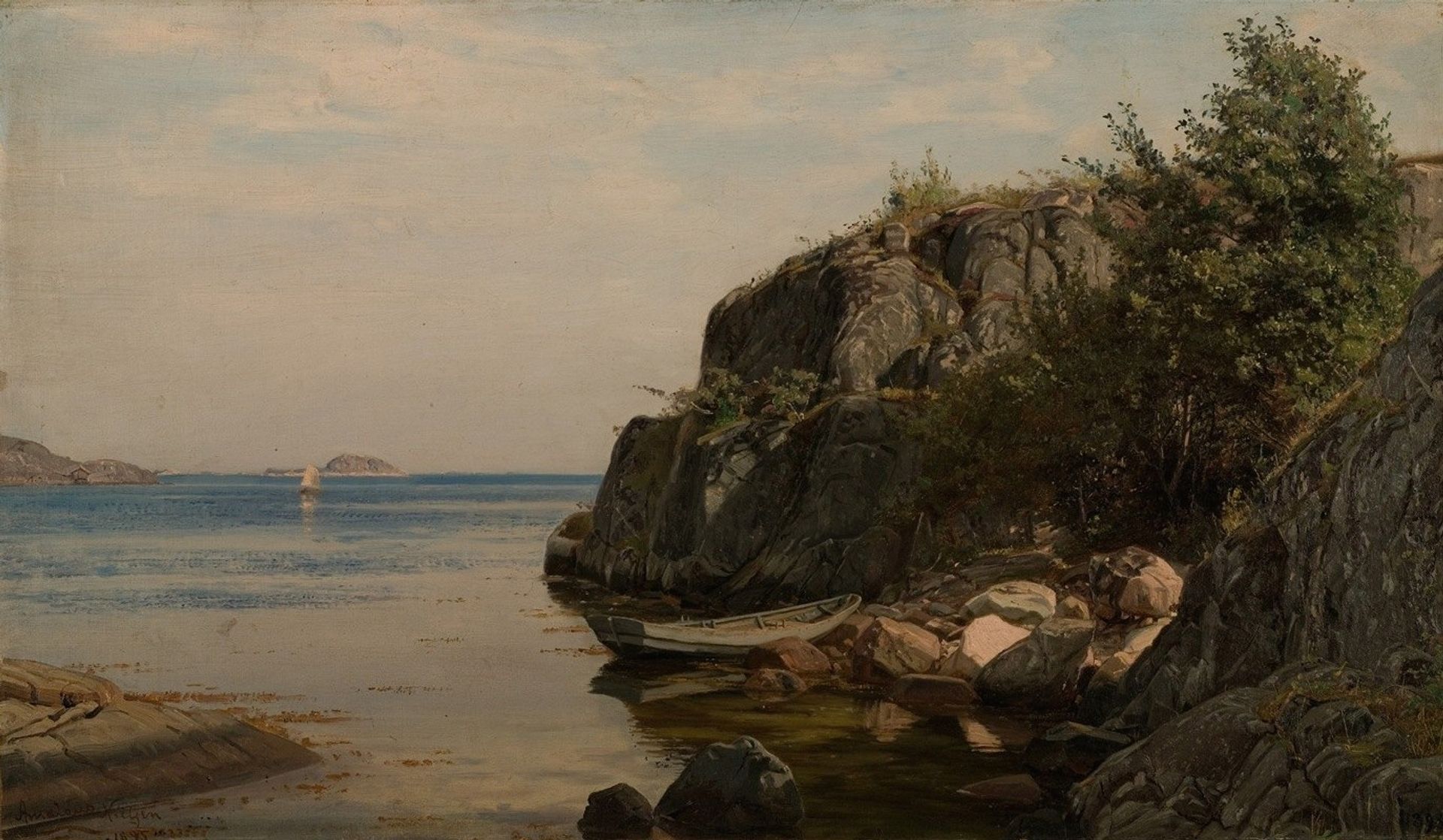 En holme by Amaldus Nielsen