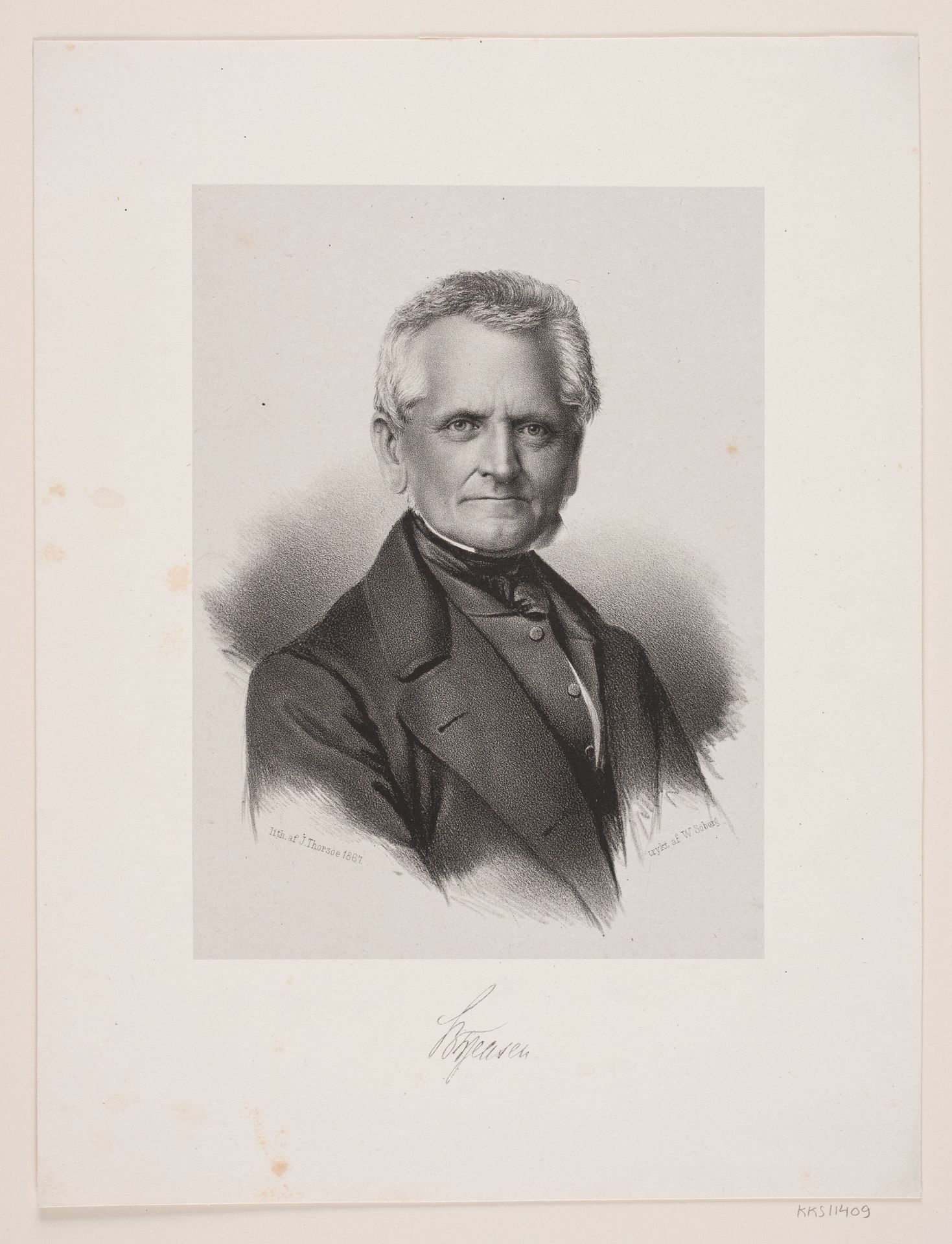 B. F. Jensen by Johan Niels Martinus Thorsøe