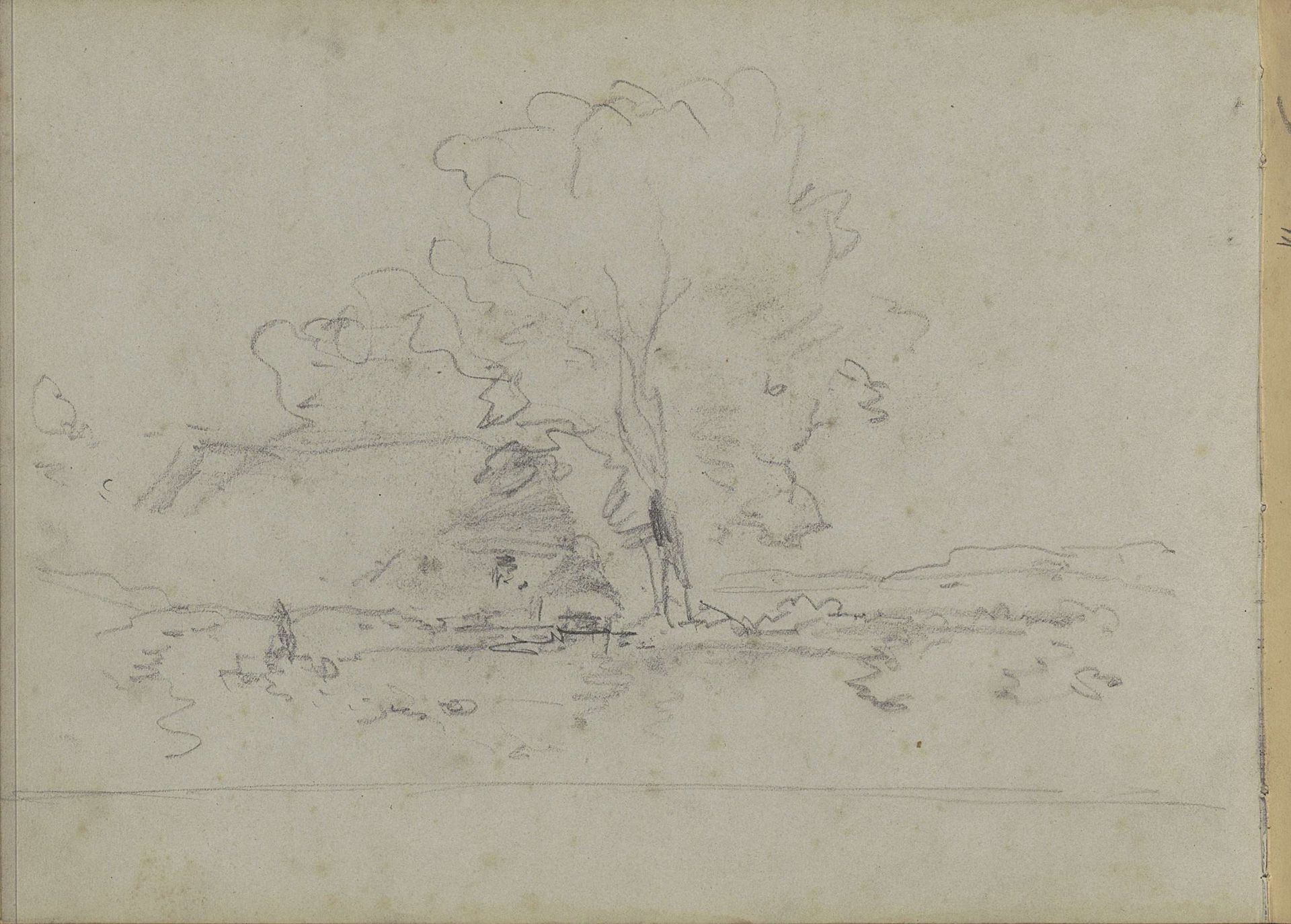 Boerderij in een landschap by Willem Roelofs