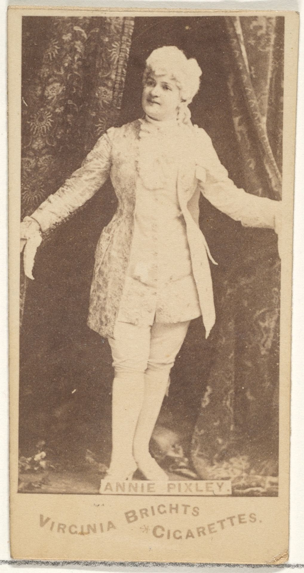 Annie Pixley, from the Actors and Actresses series (N45, Type 1) for Virginia Brights Cigarettes by Allen & Ginter