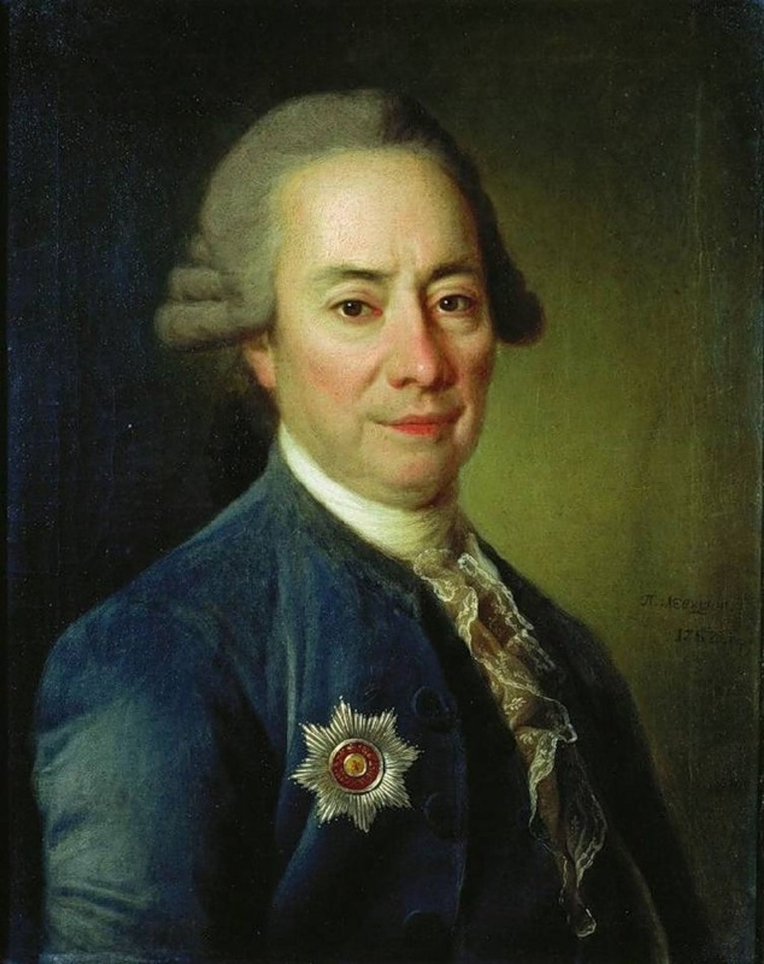 Portrait of P. V. Bakunin by Dmitry Levitzky