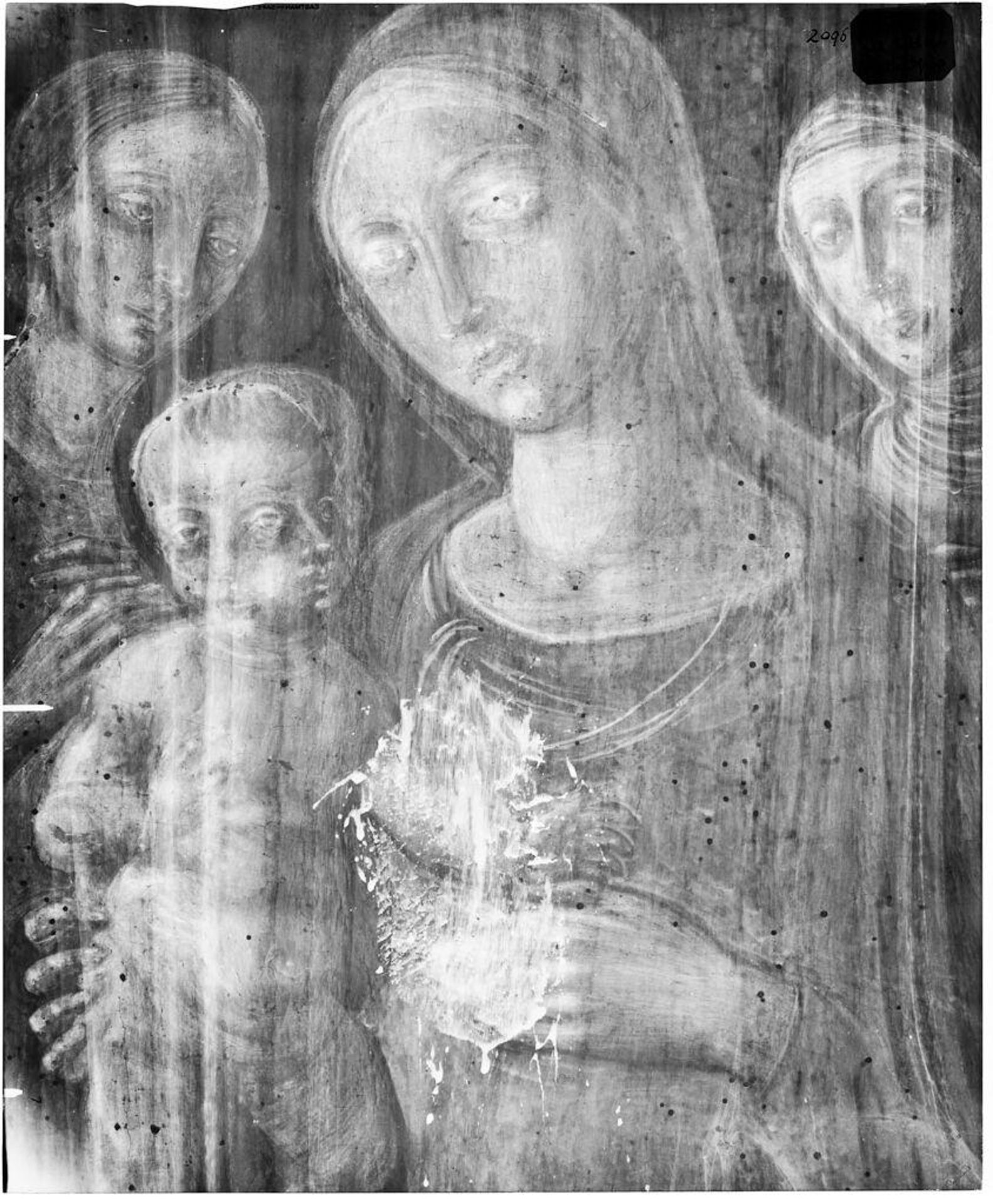 X-radiograph(s) of "Madonna, Child and Angels" by Artist of original: Guidoccio Cozzarelli