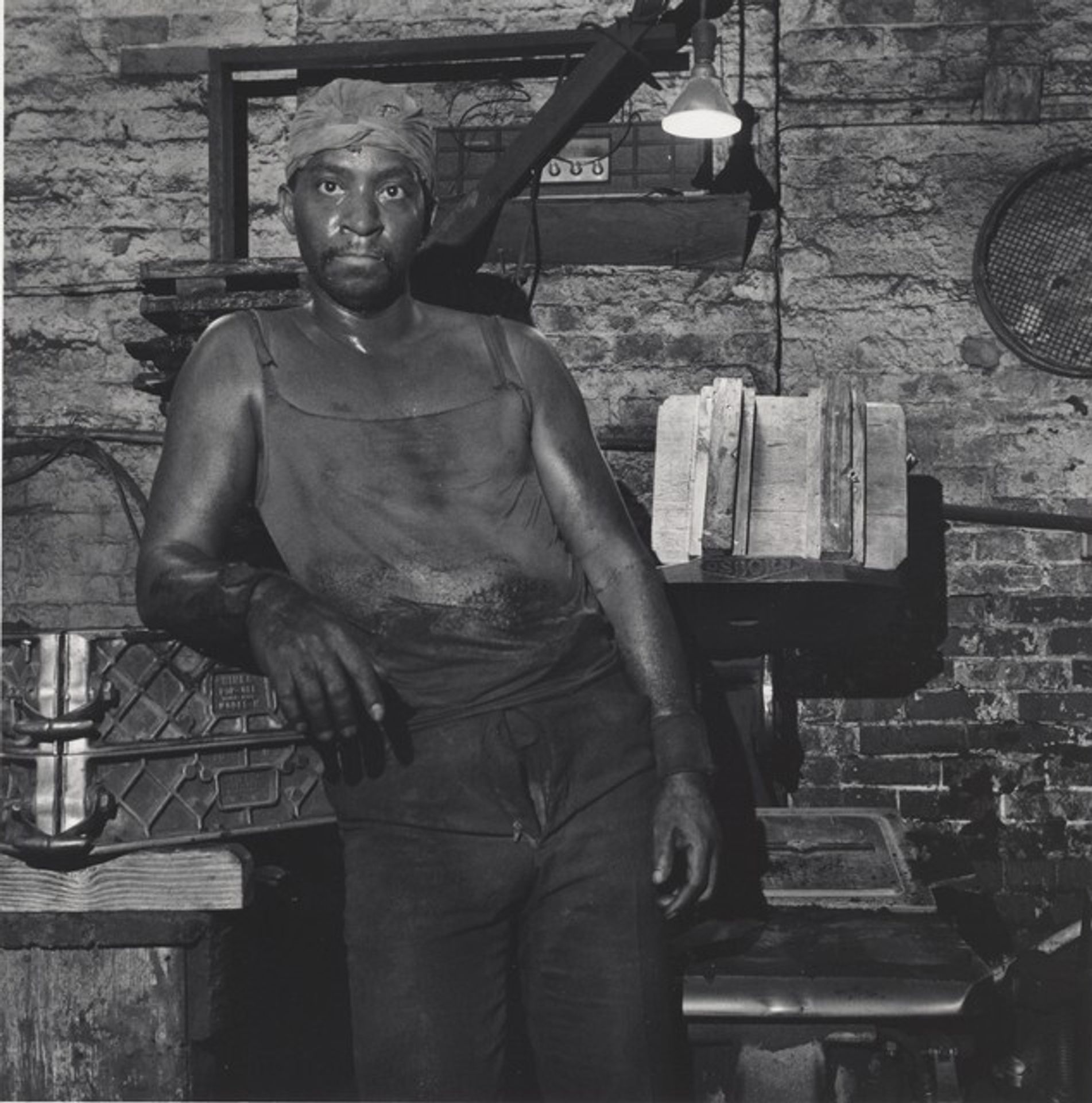 James Mathis, Amherst Foundry (Working People series) by Milton Rogovin