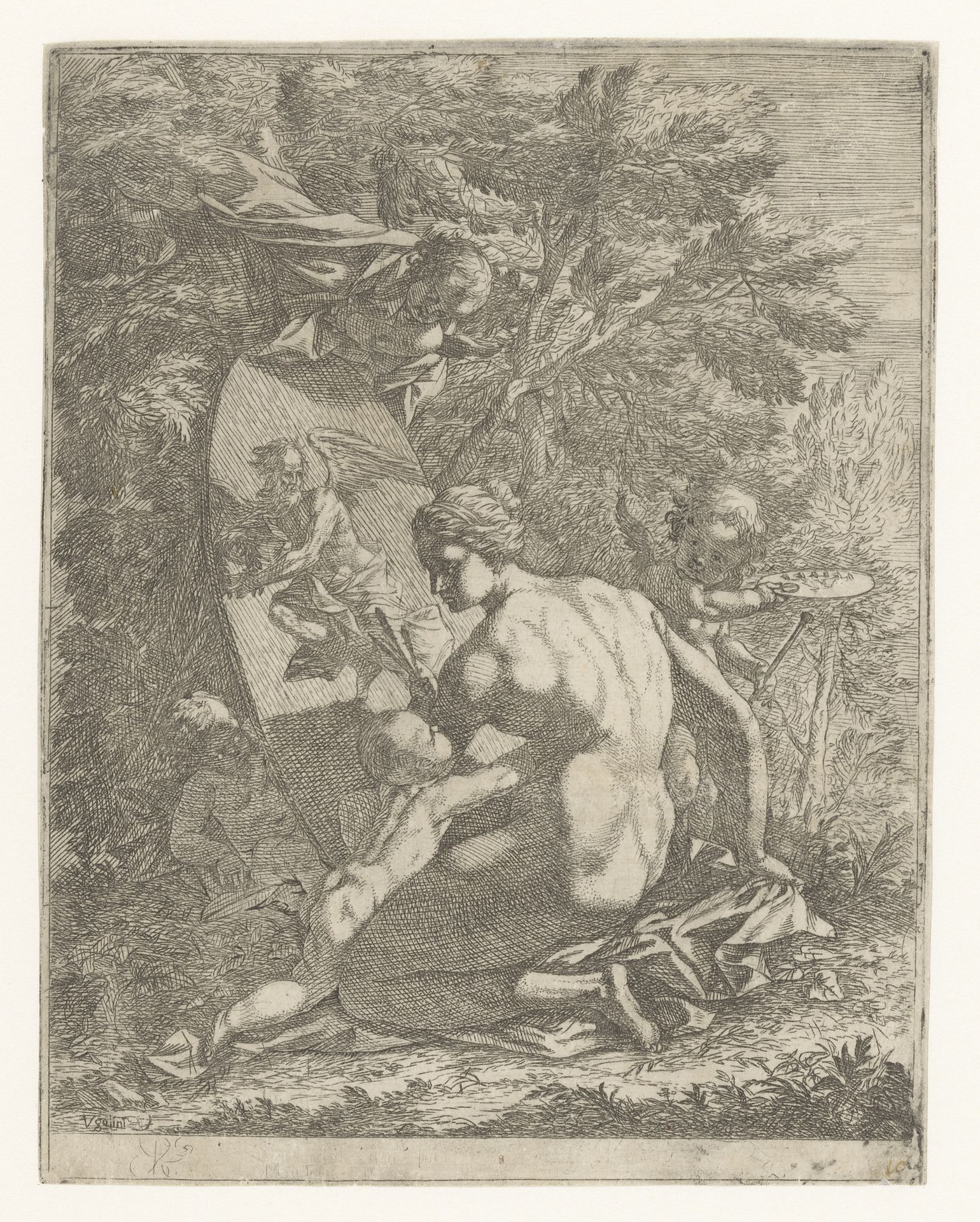 Allegorie op de schilderkunst by Antonio Ugolini
