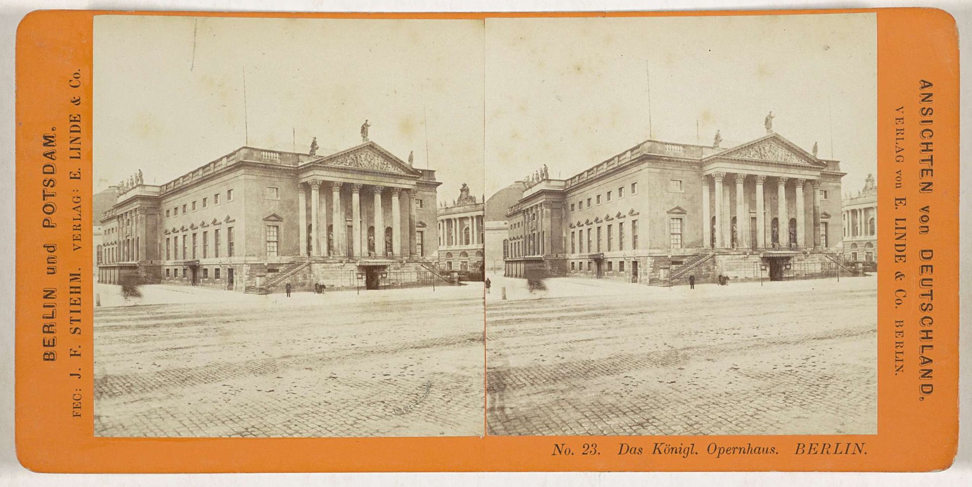 Königlichen Hofoper in Berlijn by Johann Friedrich Stiehm
