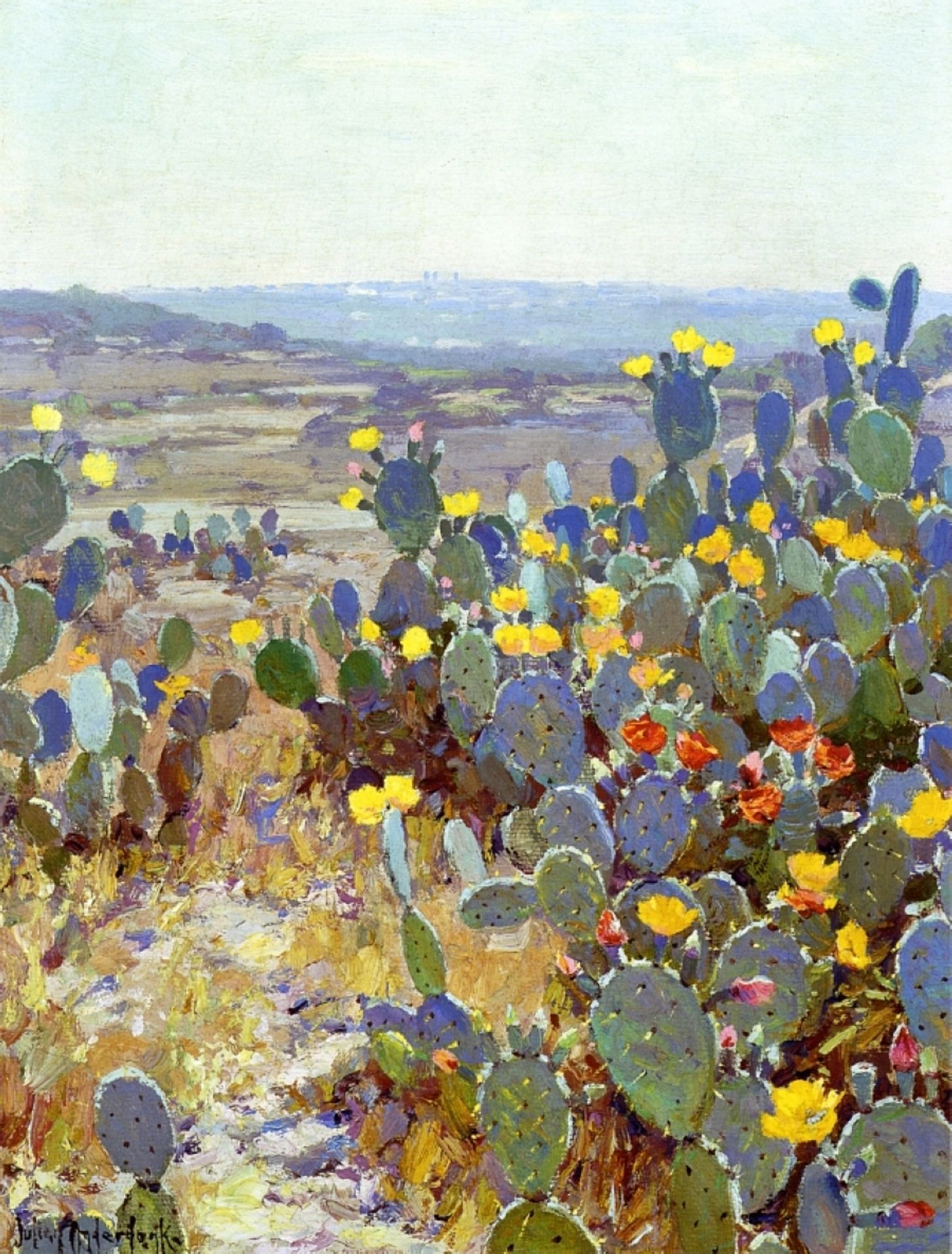 Untitled (aka Landscape with Catci) by Robert Julian Onderdonk
