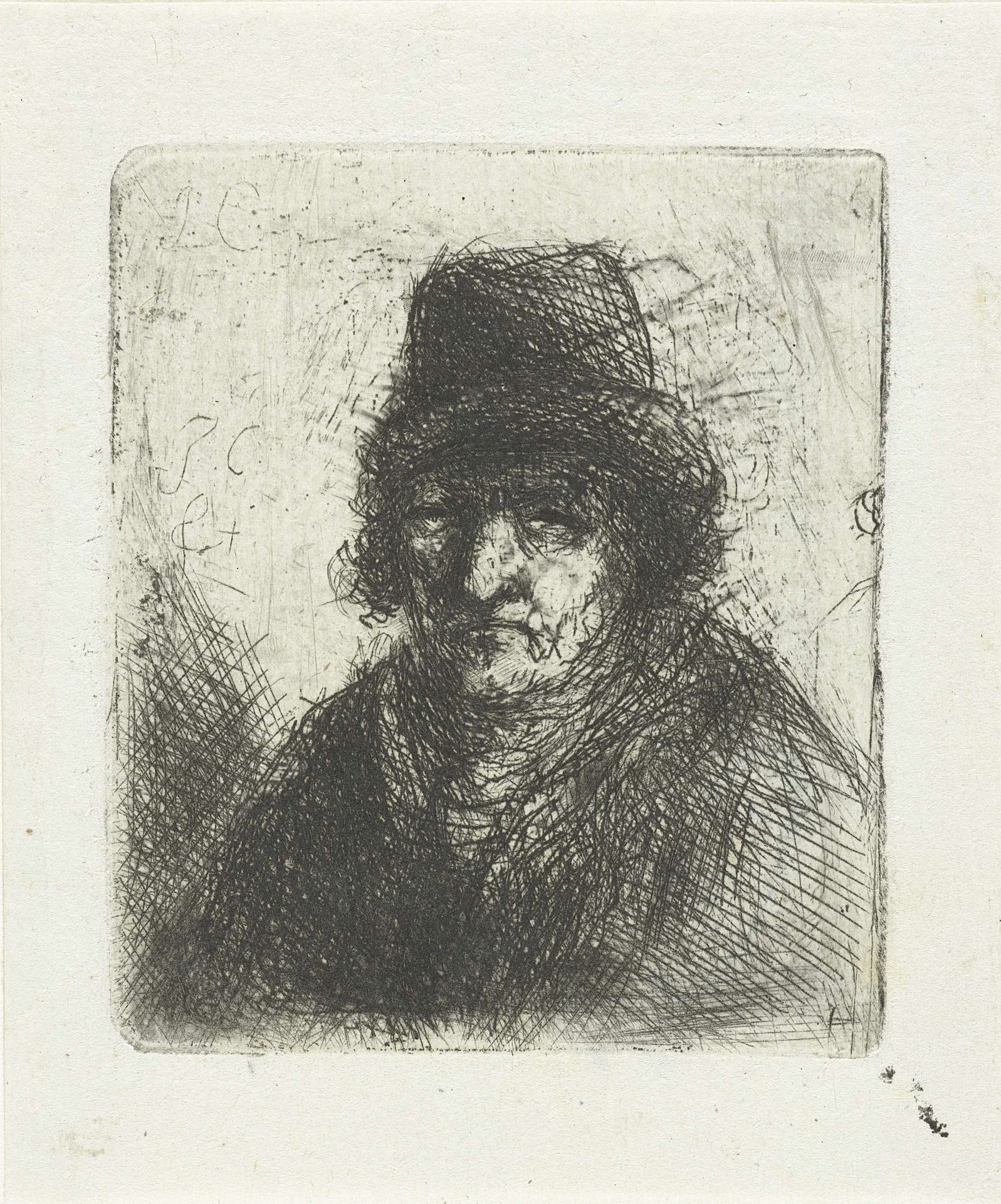 Volwassen man met hoed by Jan Chalon