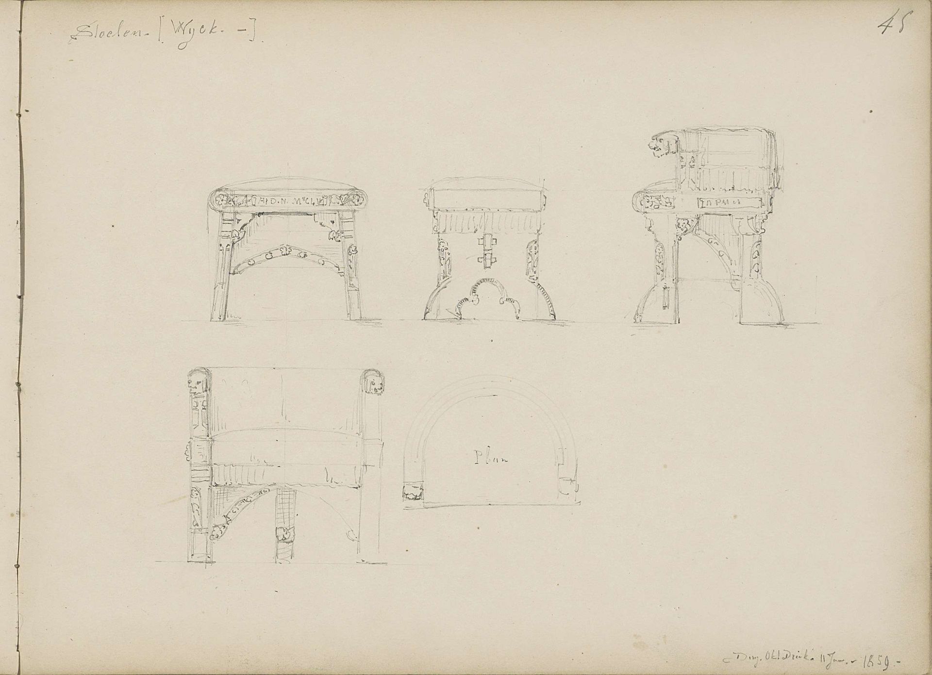 Stoelen, Wijck by Pierre Joseph Hubert Cuypers