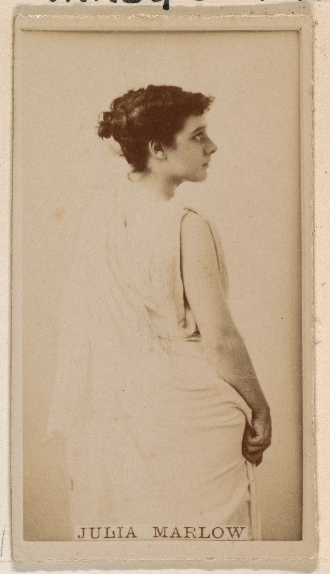 Julia Marlow, from the Actresses series (N245) issued by Kinney Brothers to promote Sweet Caporal Cigarettes by Kinney Brothers Tobacco Company