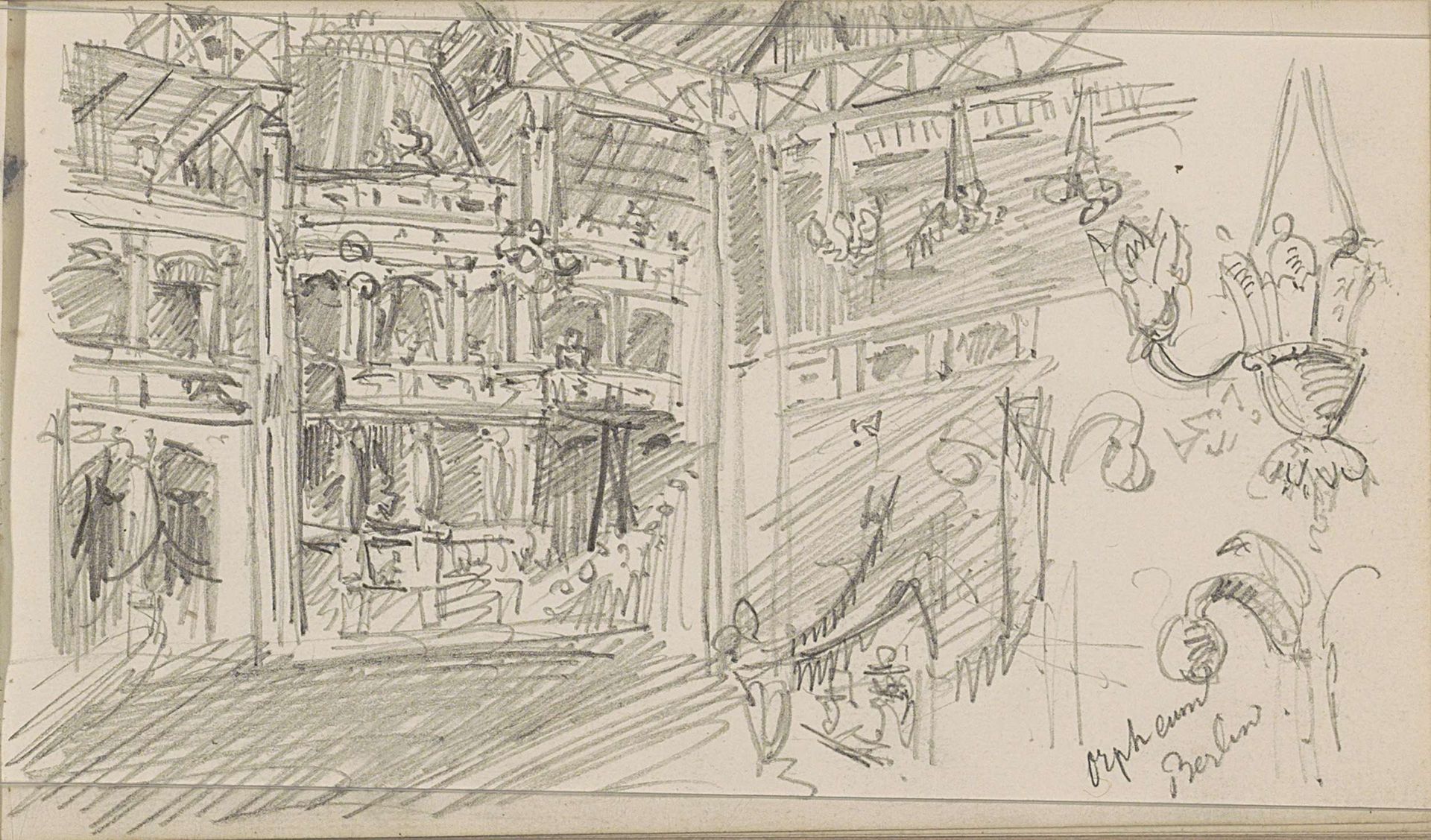 Interieur van het Orpheum theater te Berlijn by Isaac Gosschalk