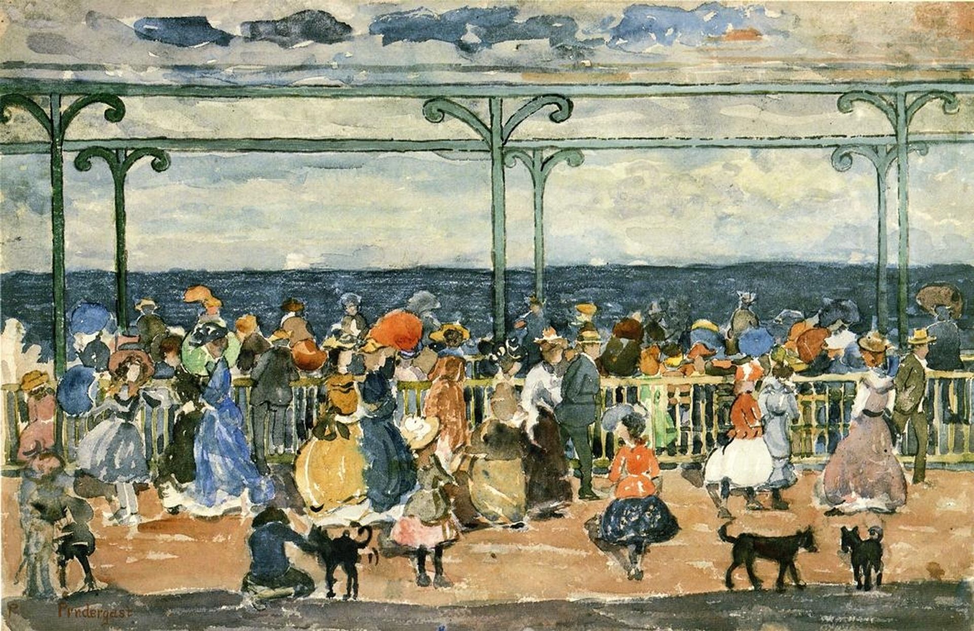 Promenade at Nantasket by Maurice Prendergast