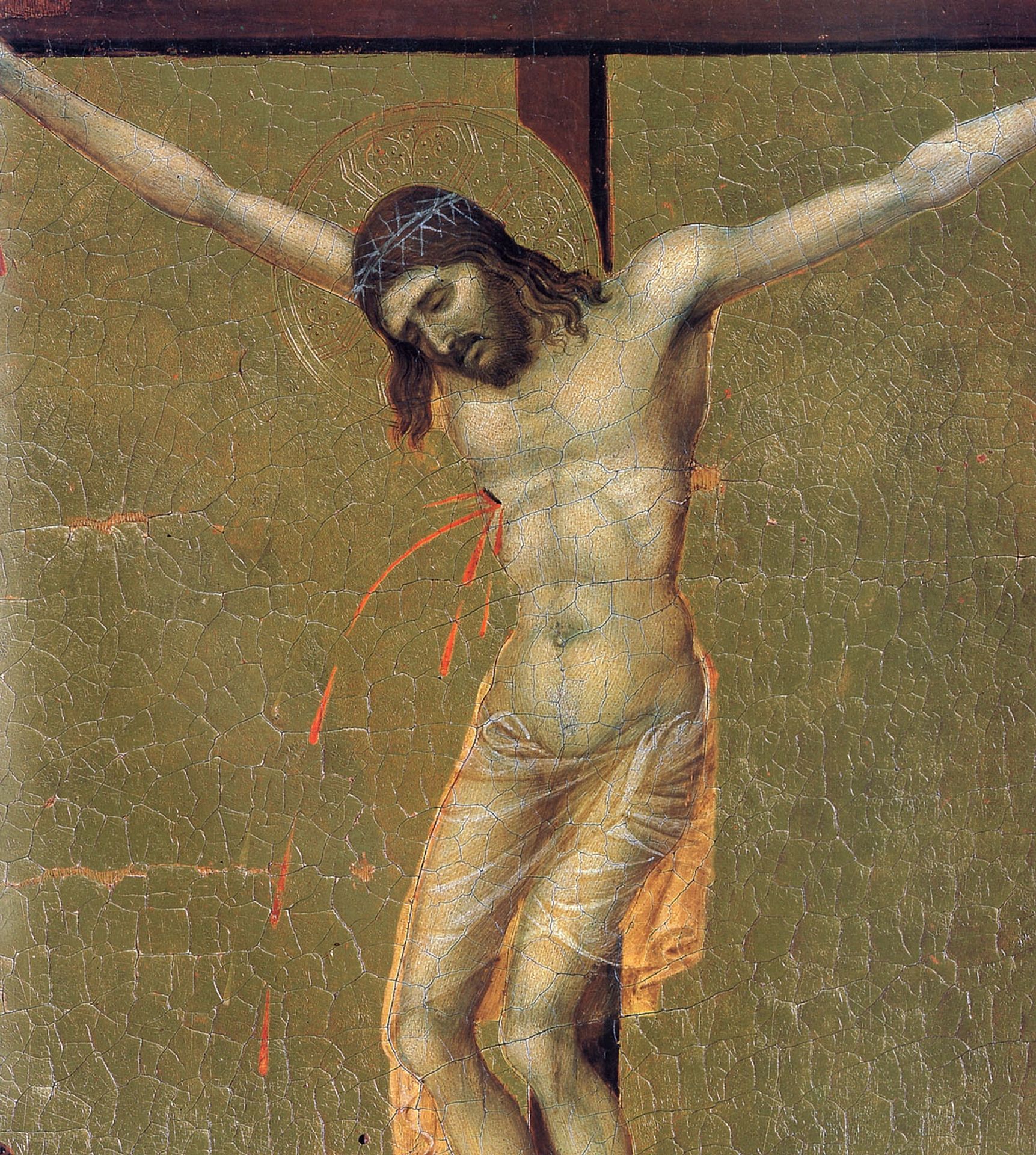 Crucifixion (Fragment) by Duccio