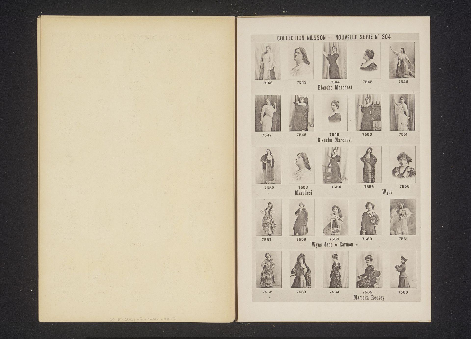 25 portretten van Blanche Marchesi, Wyns en Mariska Recsey by Anonymous