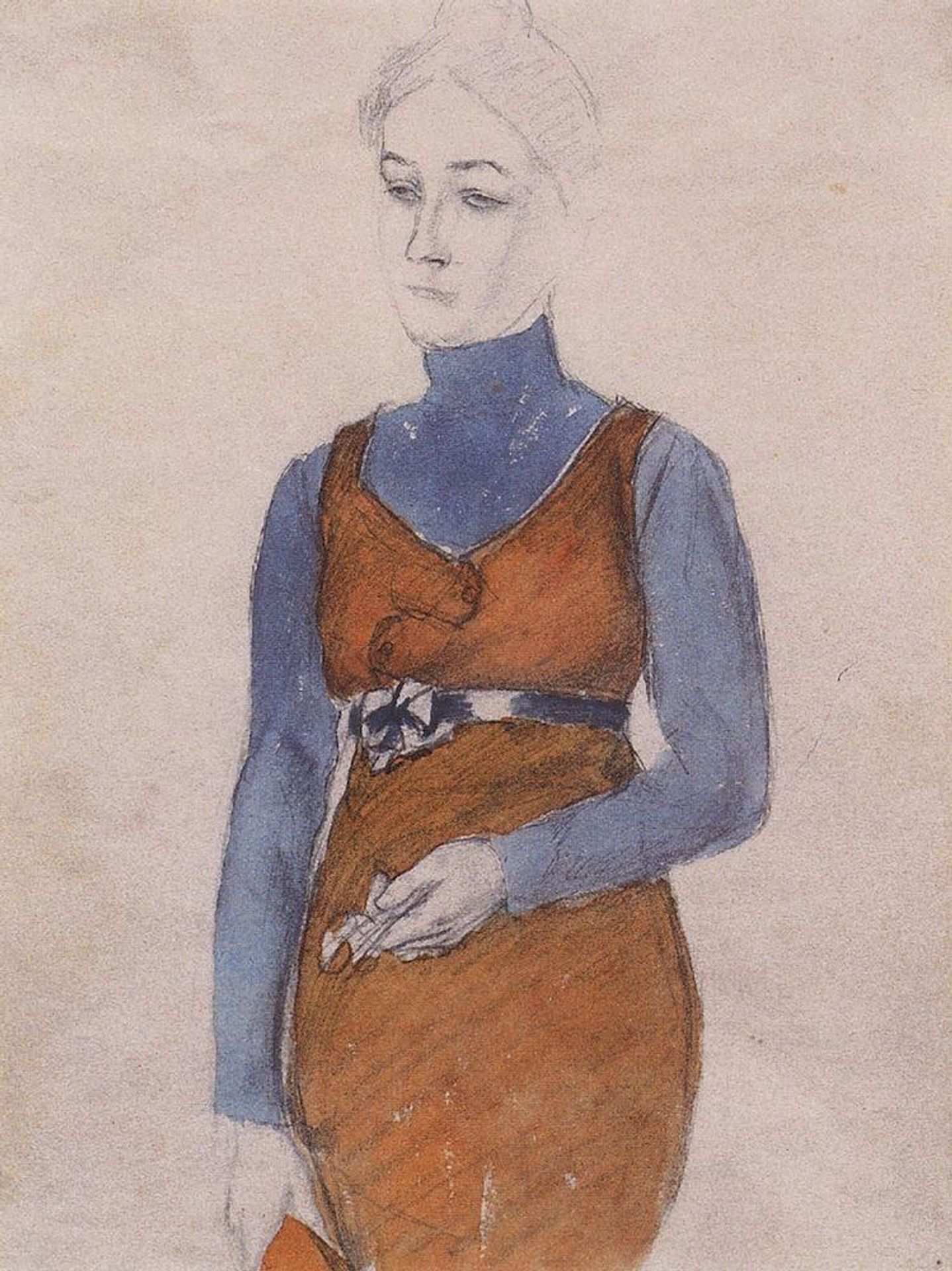Portrait of a Woman by Kuzma Petrov-Vodkin