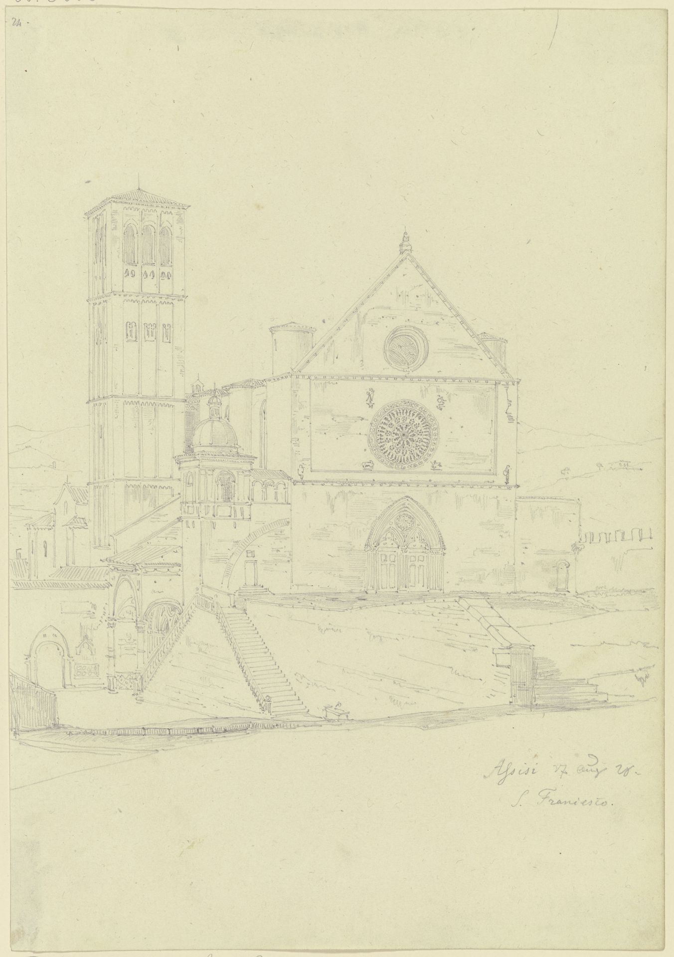 S. Francesco in Assisi by Friedrich Maximilian Hessemer