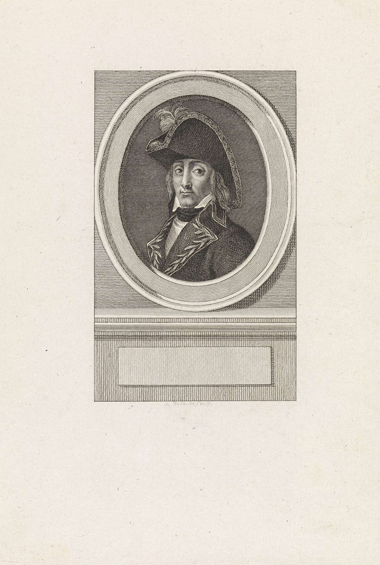 Portret van Pierre François Charles Augereau by Reinier Vinkeles