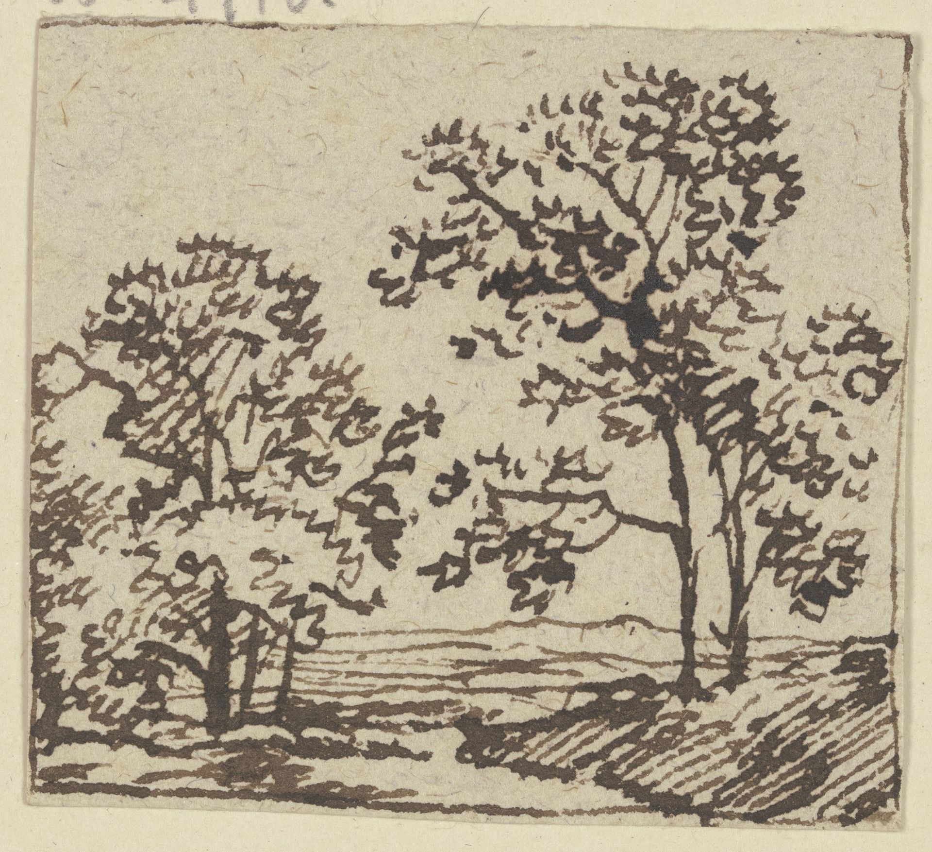 Group of trees by Franz Kobell