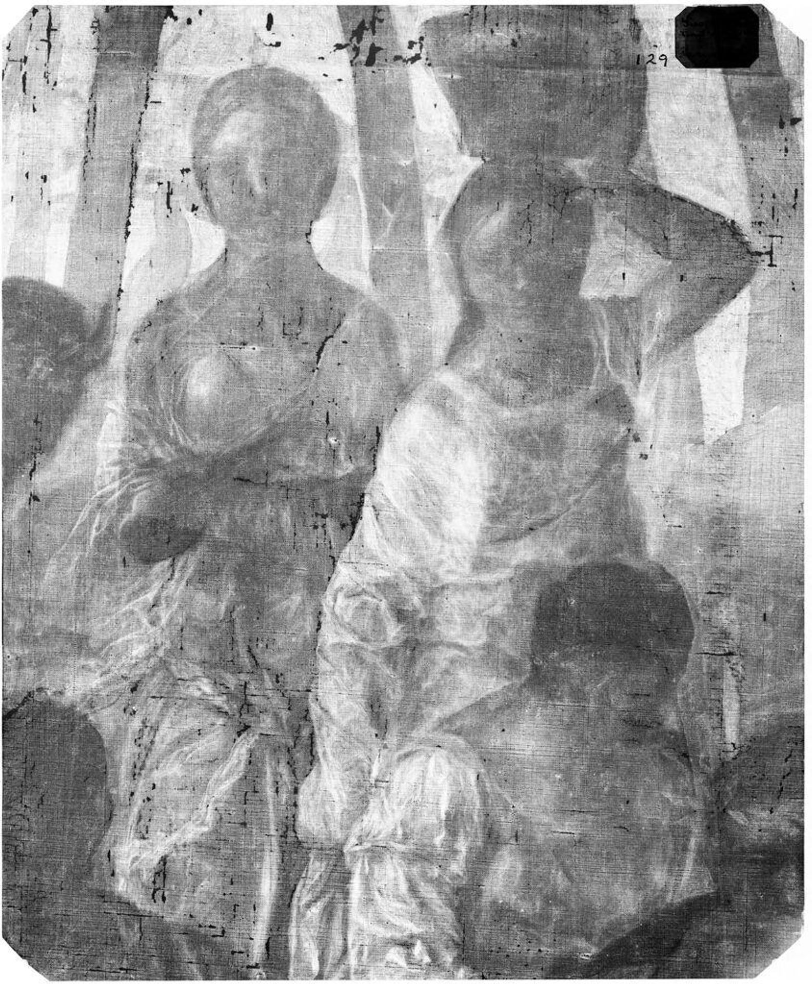X-radiograph(s) of "Feast of bacchus or of the Gods" by Artist of original: Giovanni Bellini