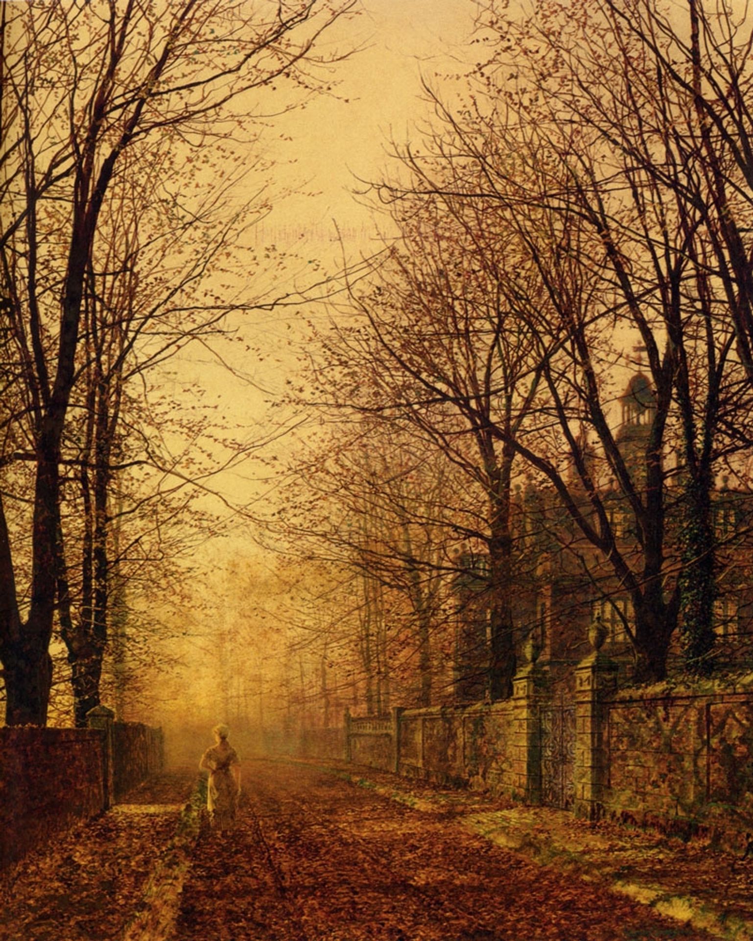 A Golden Beam by John Atkinson Grimshaw