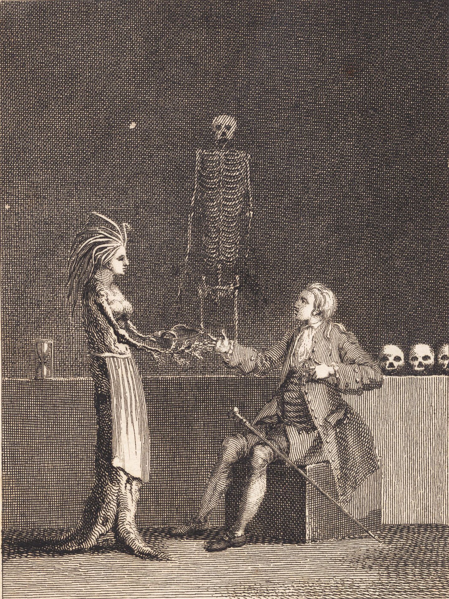 Niels Klim i anatomikammeret by J.F. Clemens