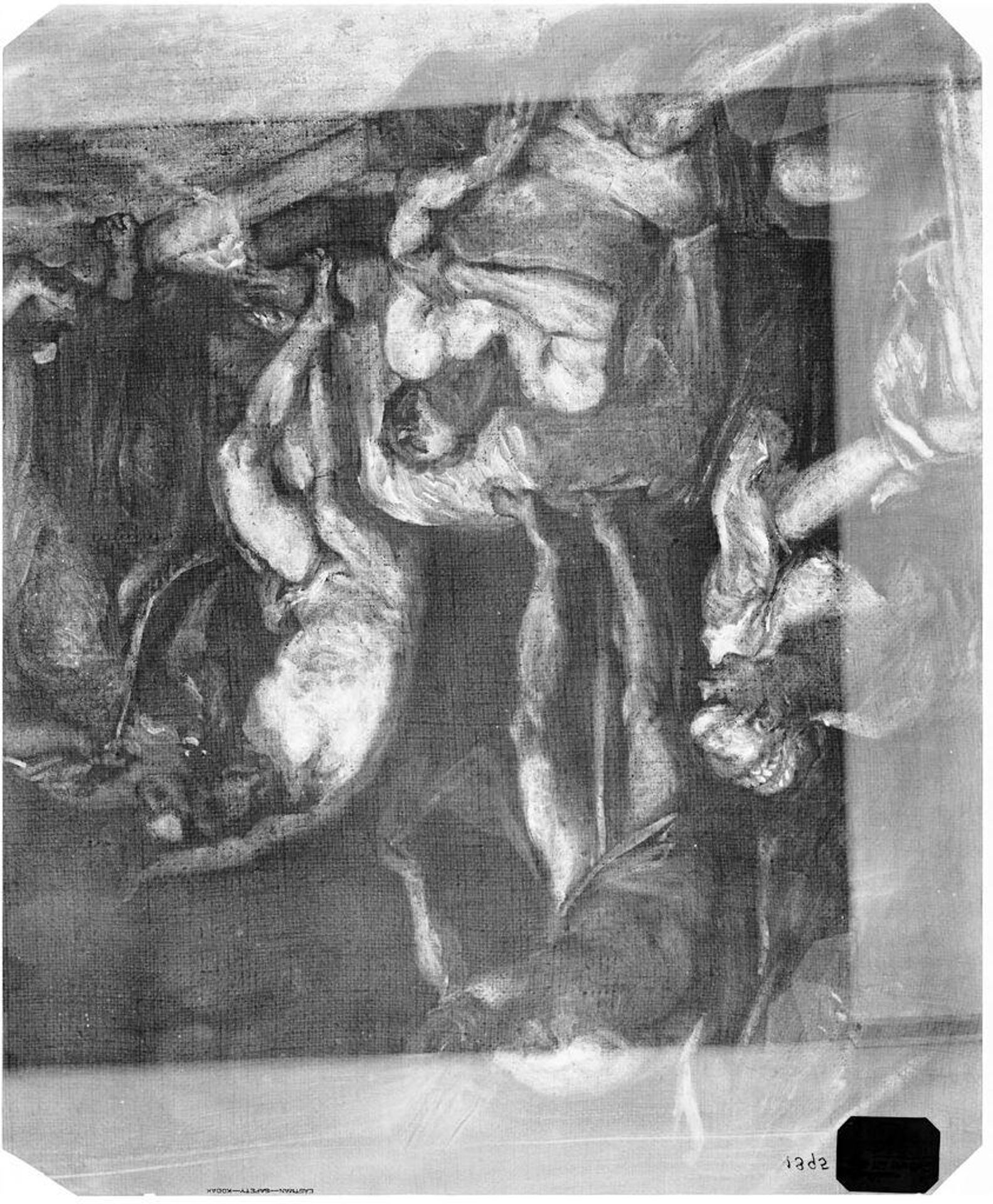 X-radiograph(s) of "St Roch Ministering to the Plague Victims (study after a painting in the Chiesa di San Rocco, Venice)" by Artist of original: Jacopo Tintoretto