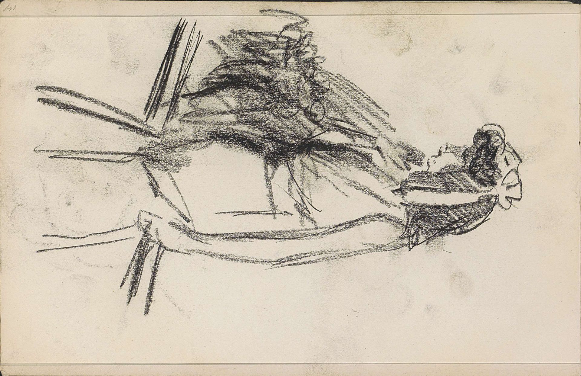 Staande vrouw met voorwerpen in haar handen by Isaac Israels