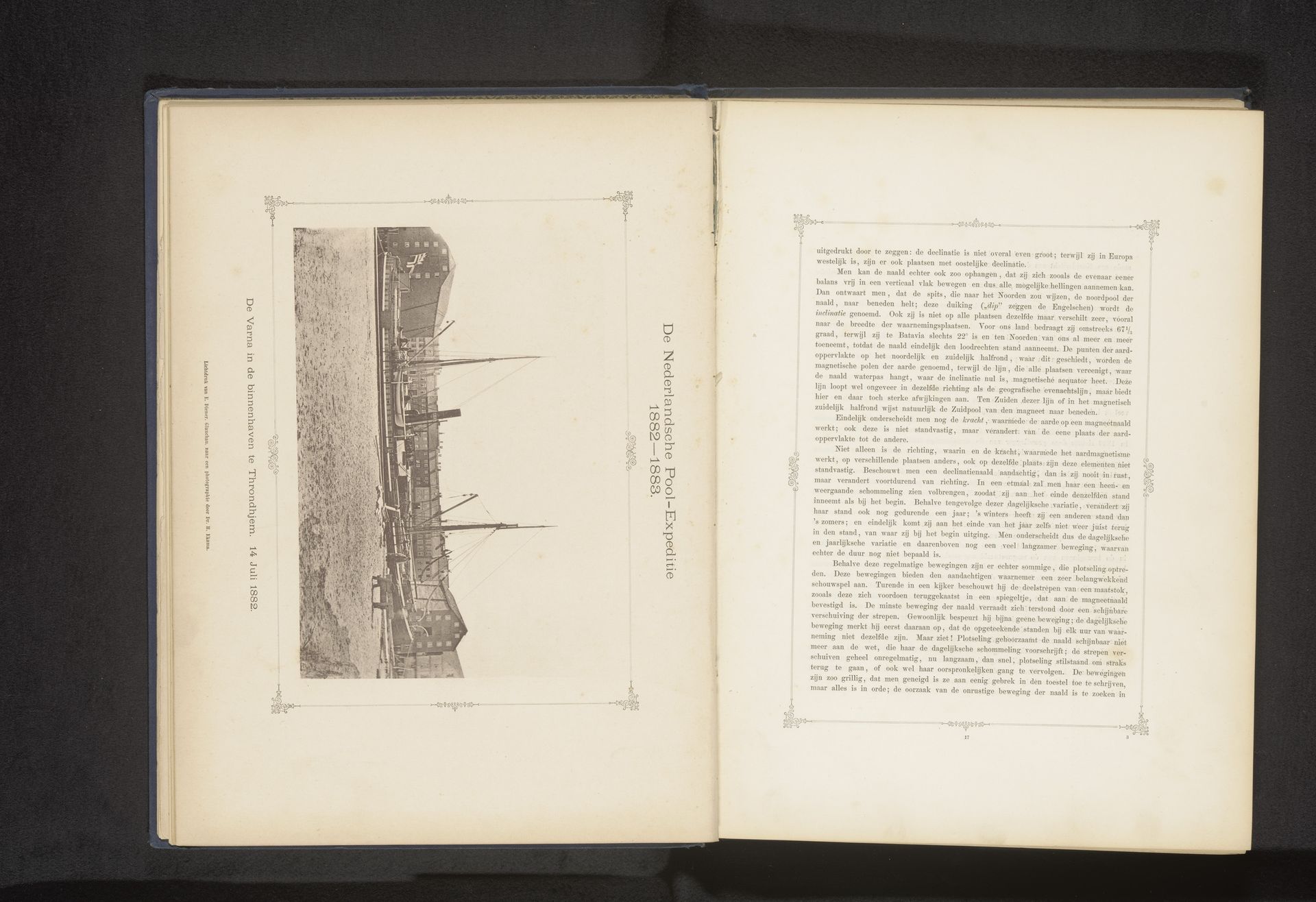 Gezicht op de Varna in de haven van Trondheim by H. Ekama