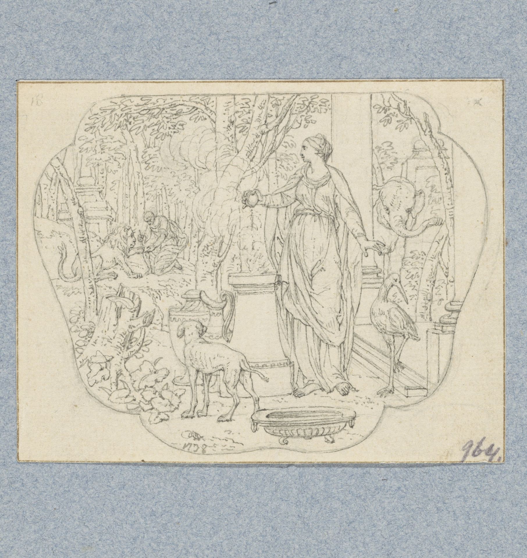 Pietas (in doos met 43 tekeningen) by Louis Fabritius Dubourg