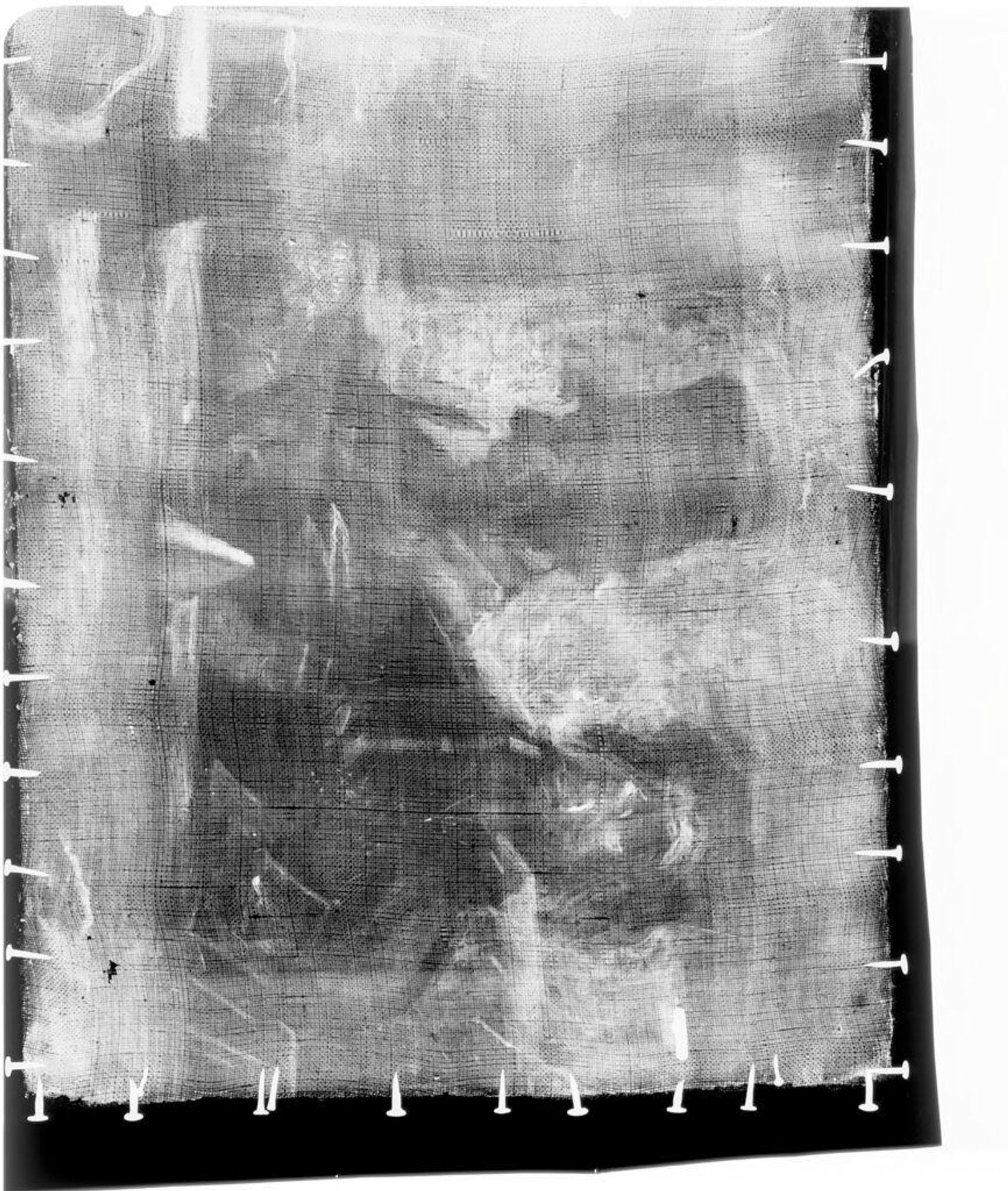 X-radiograph(s) of "Waiting Room" by Artist of original: (?) HonorÃ©-Victorin Daumier