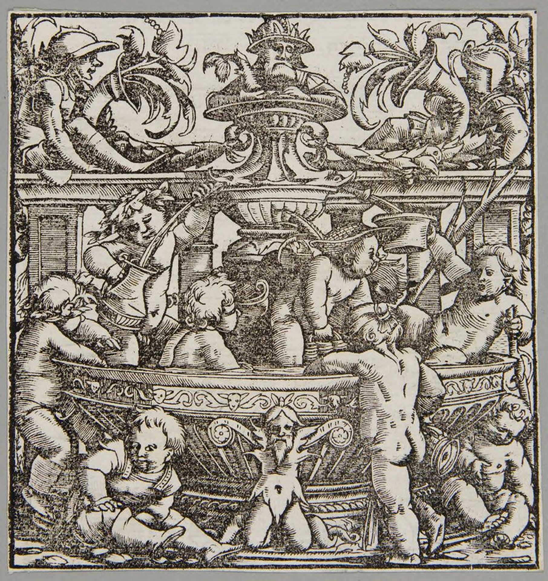 Children Around a Fountain by Hans Holbein the Younger