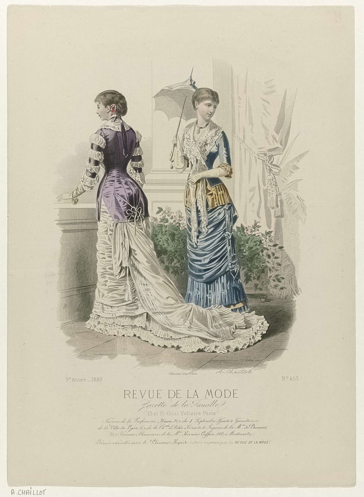 Revue de la Mode, Gazette de la Famille, dimanche 5 septembre 1880, 9e année, No. 453: Savons de la Parfumeri (...) by A. Chaillot