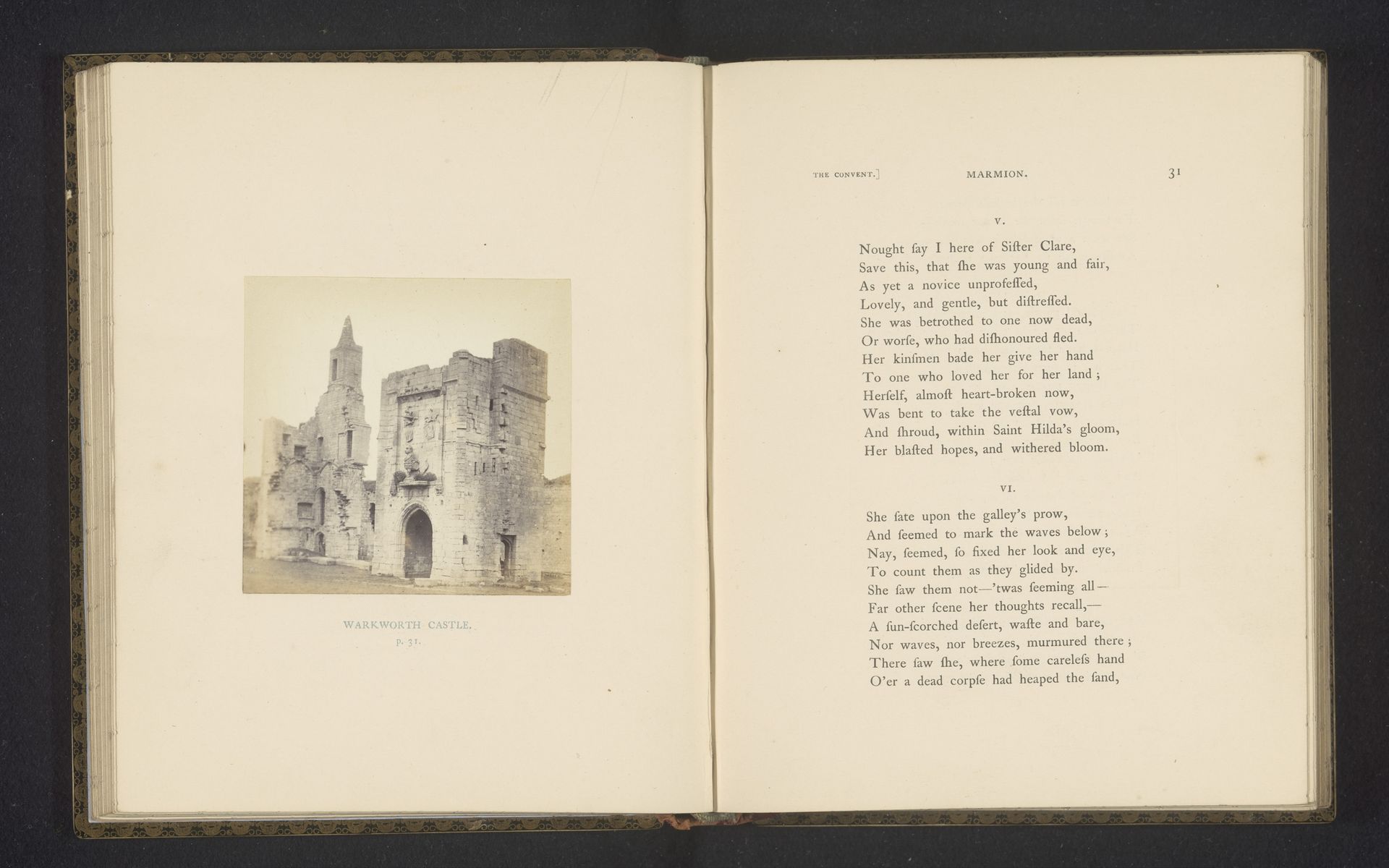 Warkworth Castle by Thomas Annan