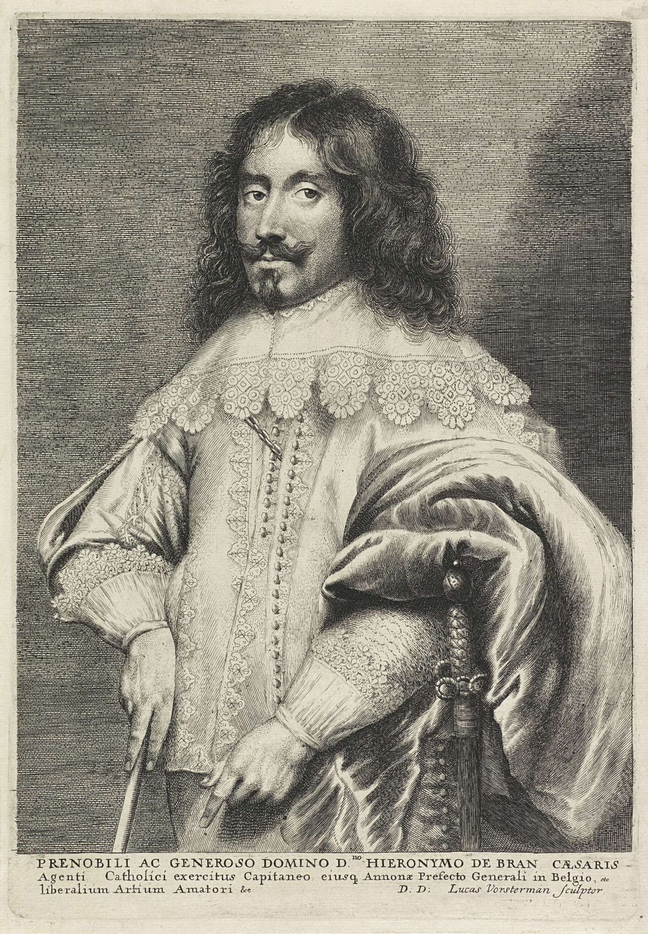 Portret van Jeronimo de Bran by Lucas Vorsterman I