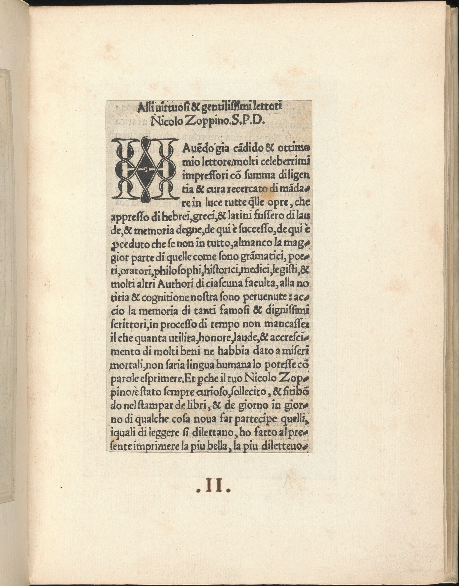 Esemplario di lavori, page 2 (recto) by Nicolò Zoppino