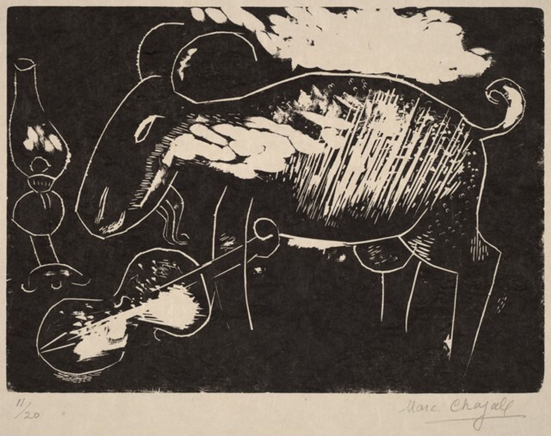 Goat with a Violin by Marc Chagall