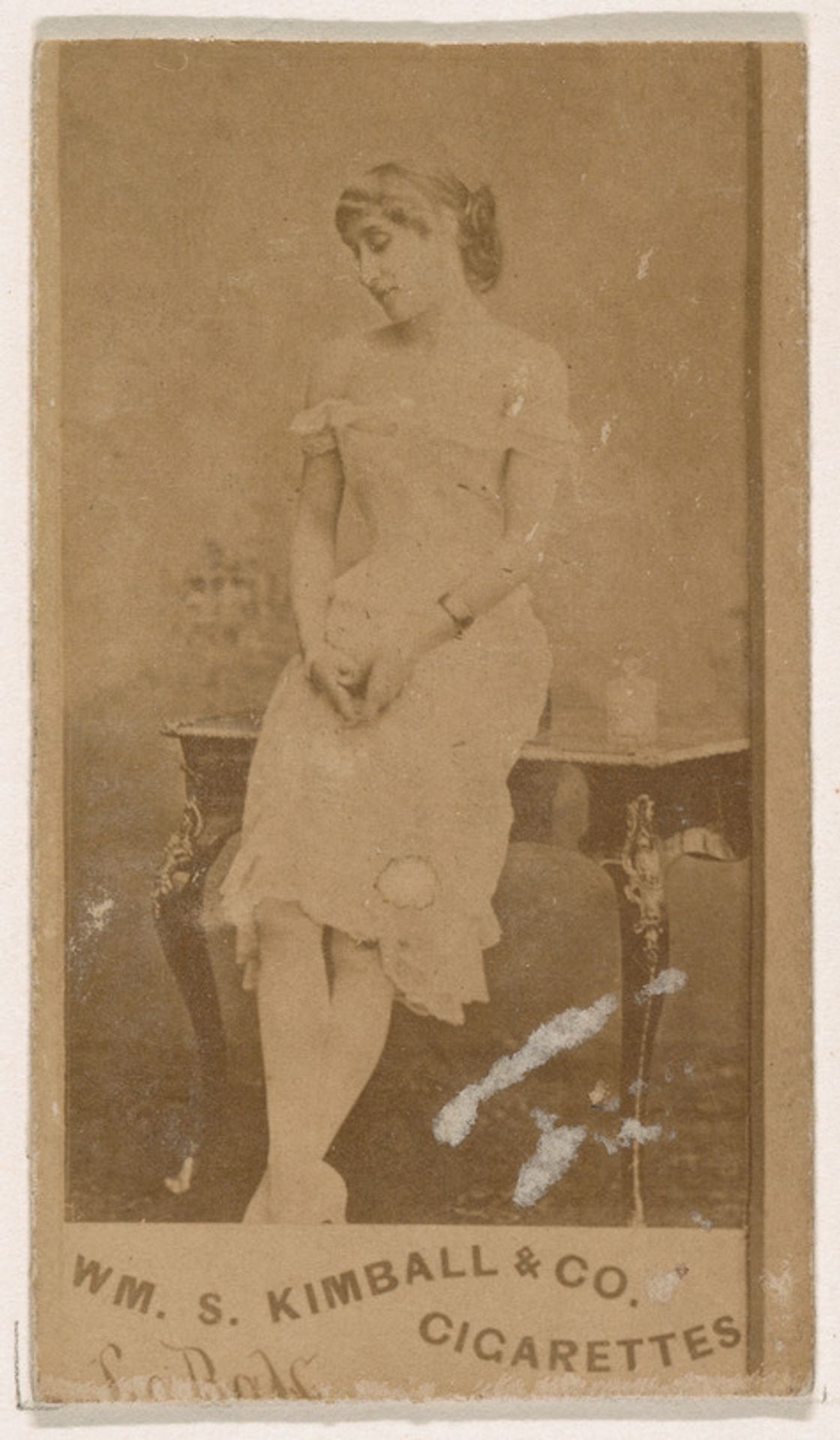 Miss La Ball, from the Actresses series (N203) issued by Wm. S. Kimball & Co. by William S. Kimball & Company