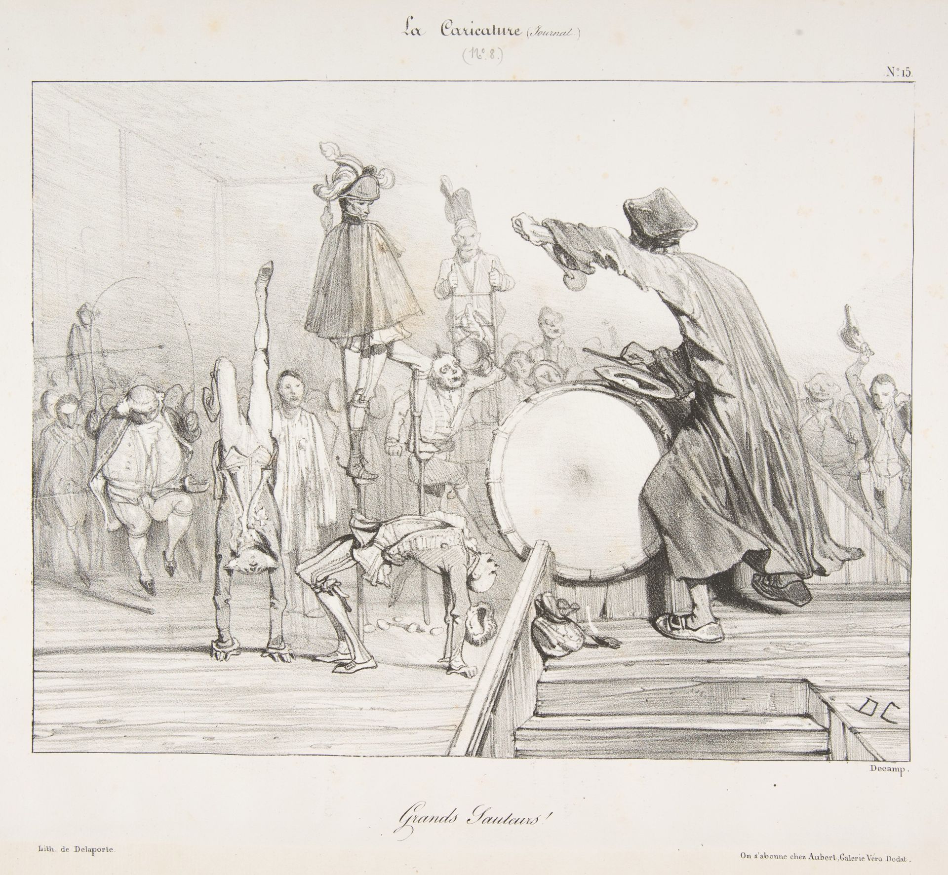 Grands Sauteurs!, from "La Caricature" by Alexandre-Gabriel Decamps