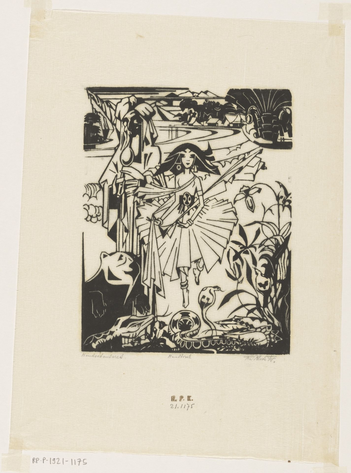 Hindoedanseres by Johannes Frederik Engelbert ten Klooster