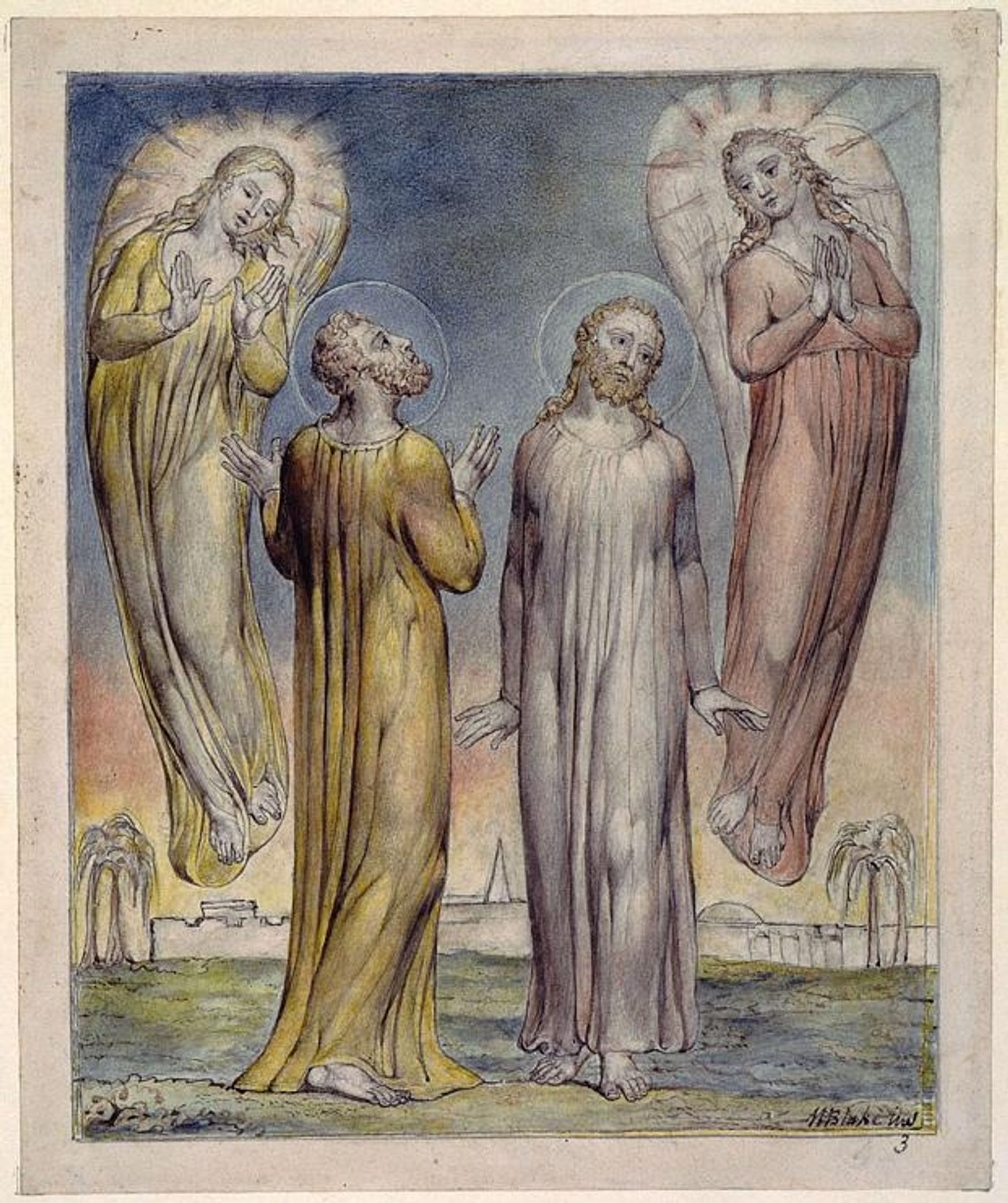 Andrew, Simon Peter Searching for Christ by William Blake