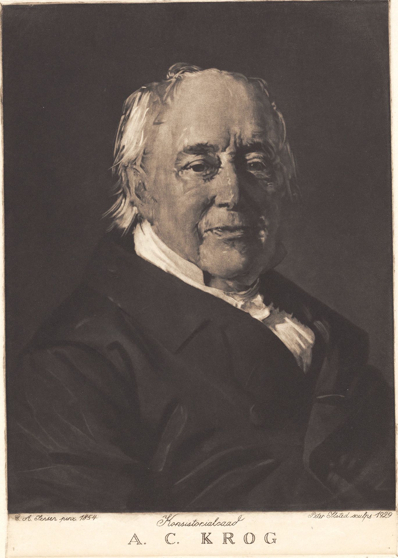 A.C. Krog by Peter Ilsted