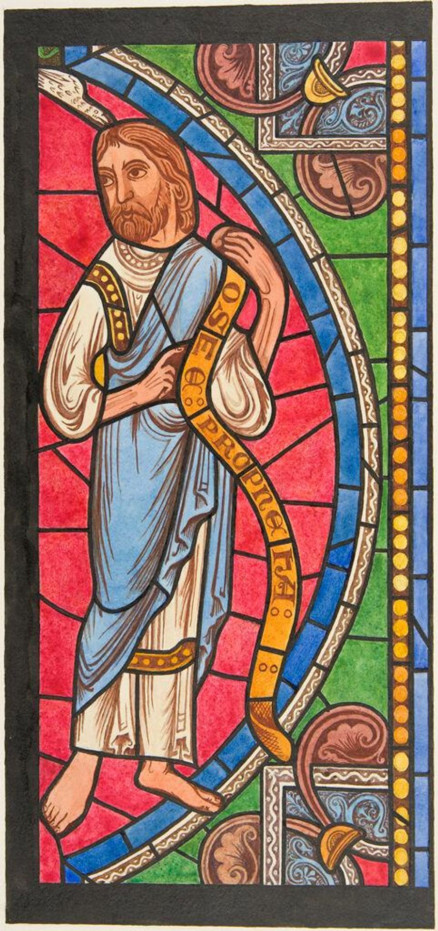 Stained Glass, after Medieval original by Martin Mower