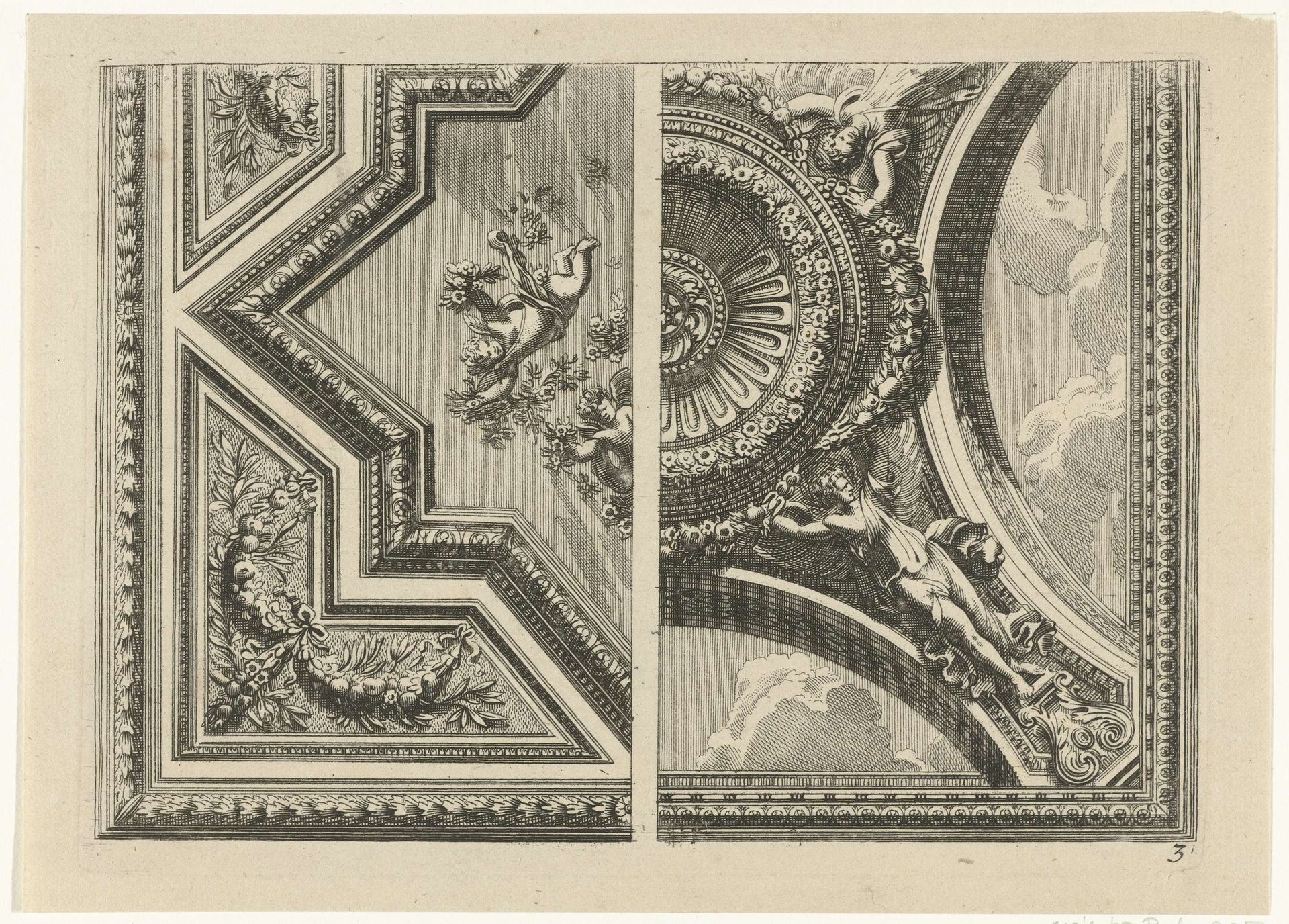 Twee kwarten van plafonds by Susanne Maria von Sandrart